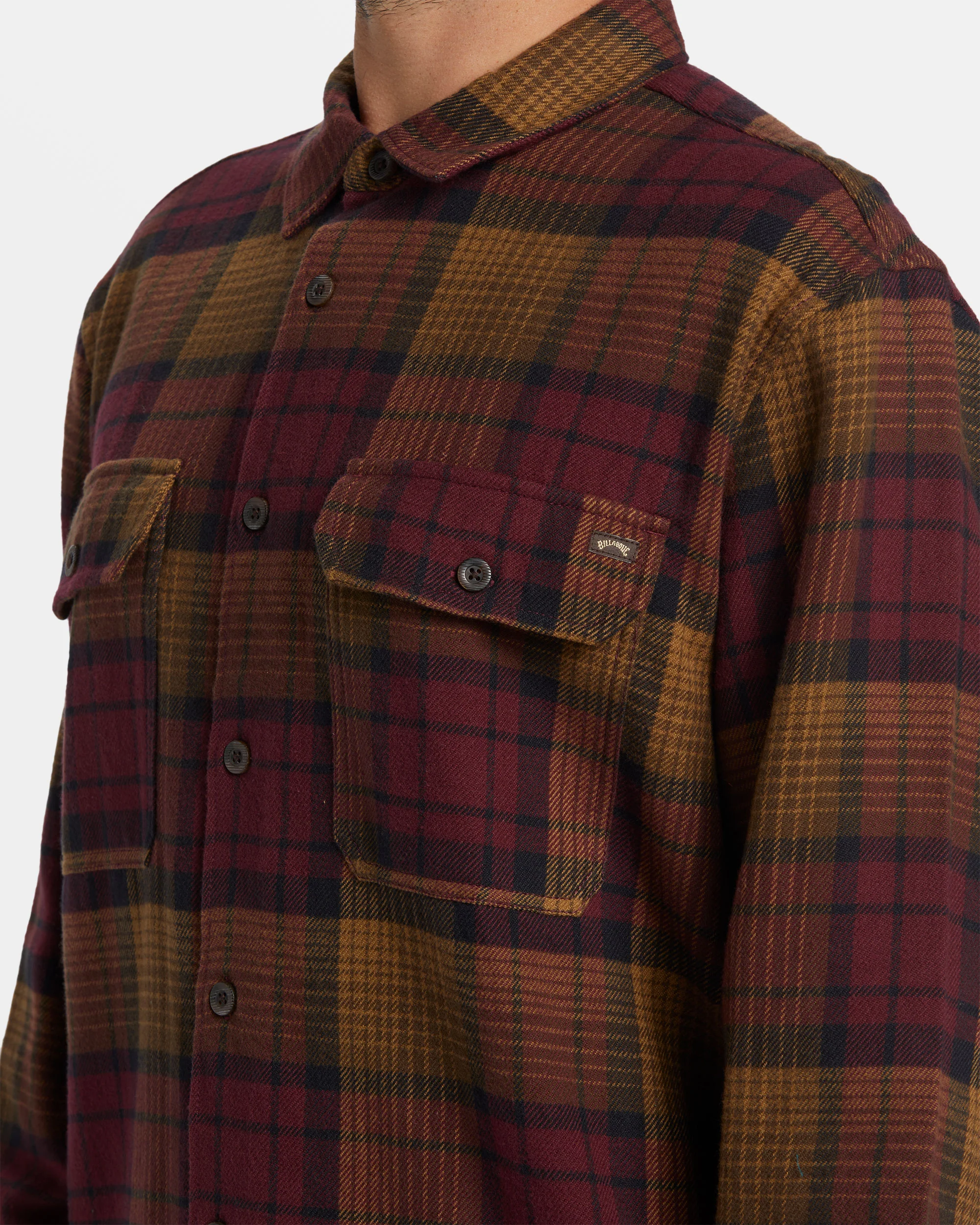 Billabong Offshore Flannel Shirt - Port -Biliabong Outlet