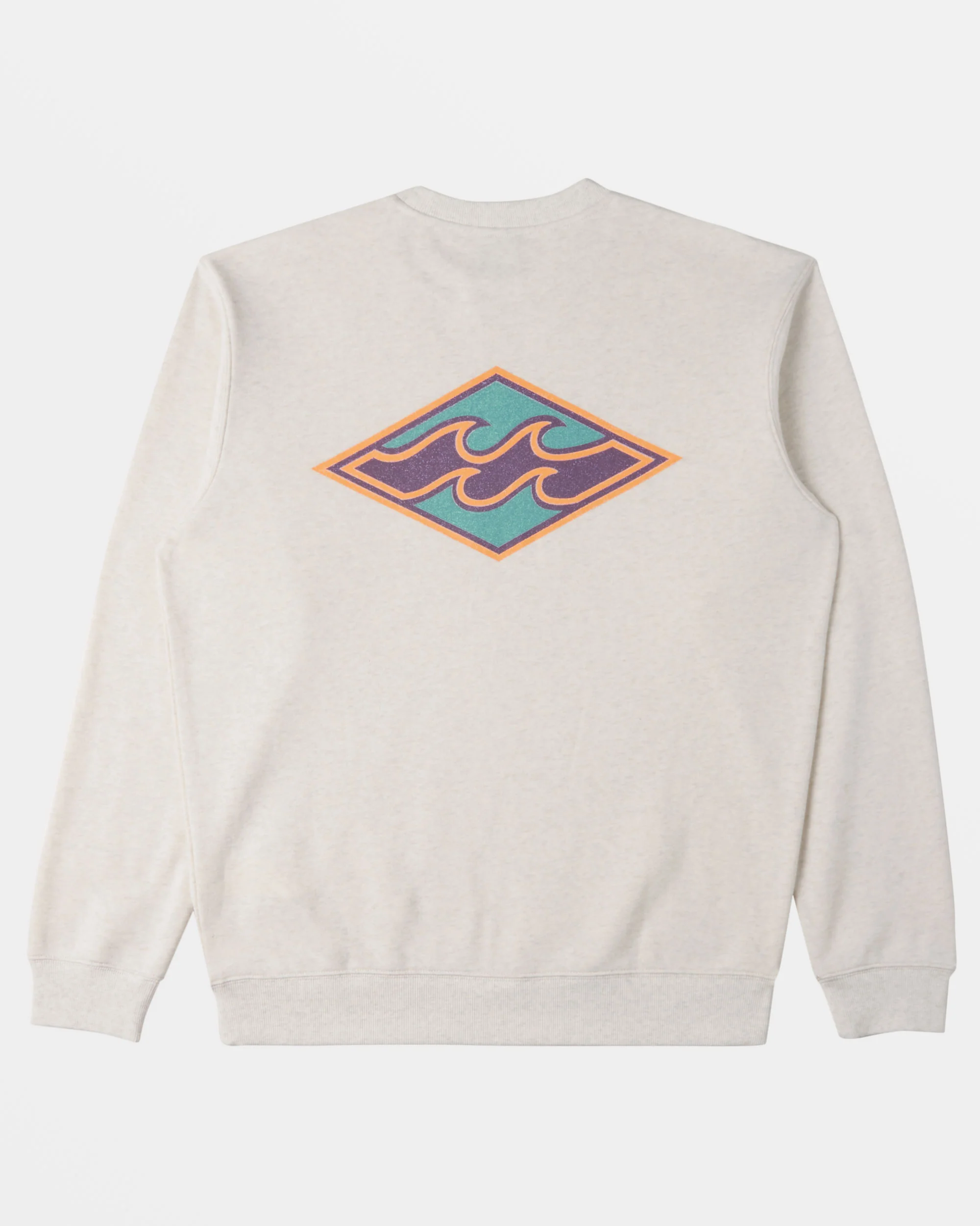Billabong Short Sands Crewneck Sweatshirt - Light Grey Heather -Biliabong Outlet
