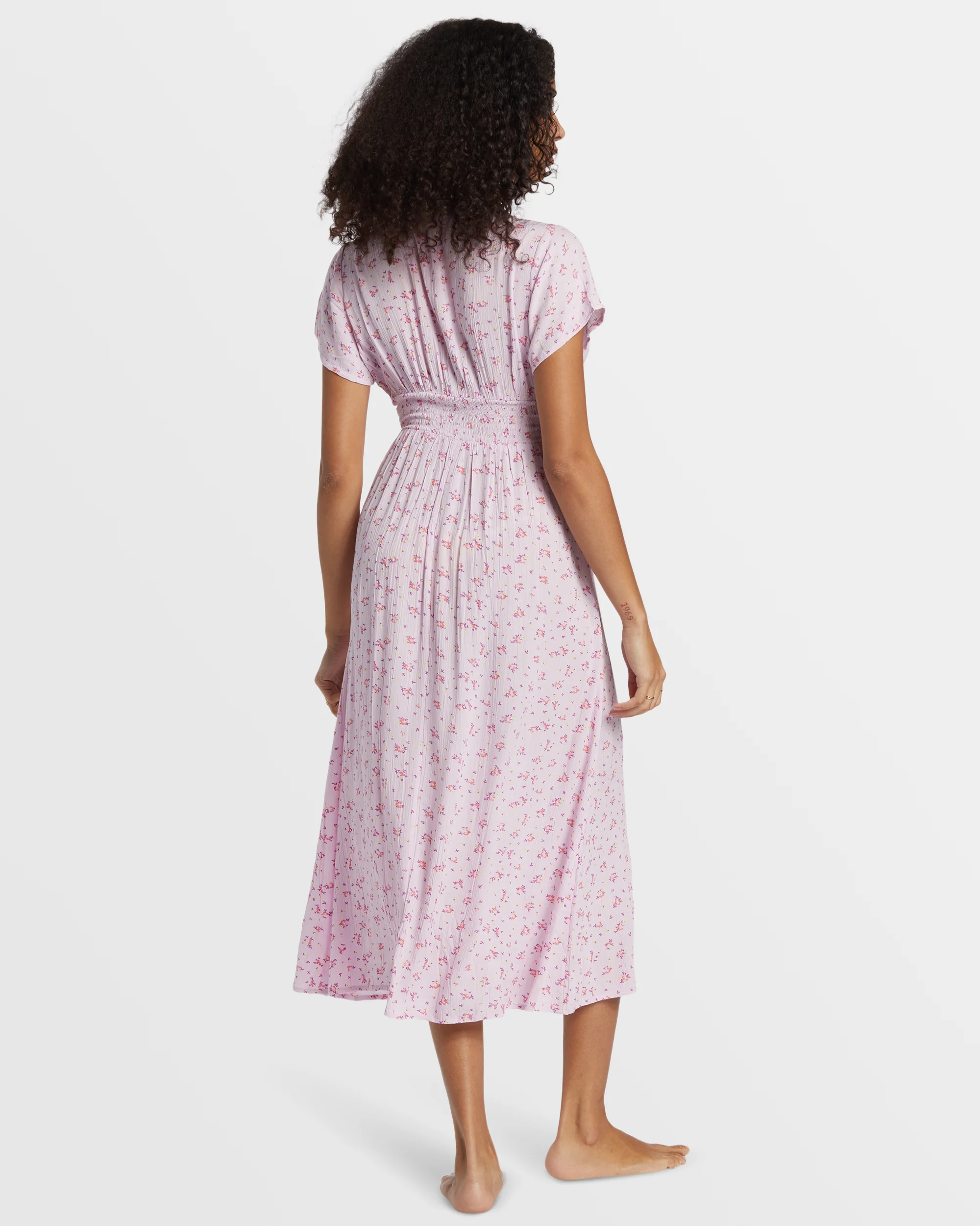 Billabong Morning Sky Midi Dress - Iced Lavender -Biliabong Outlet