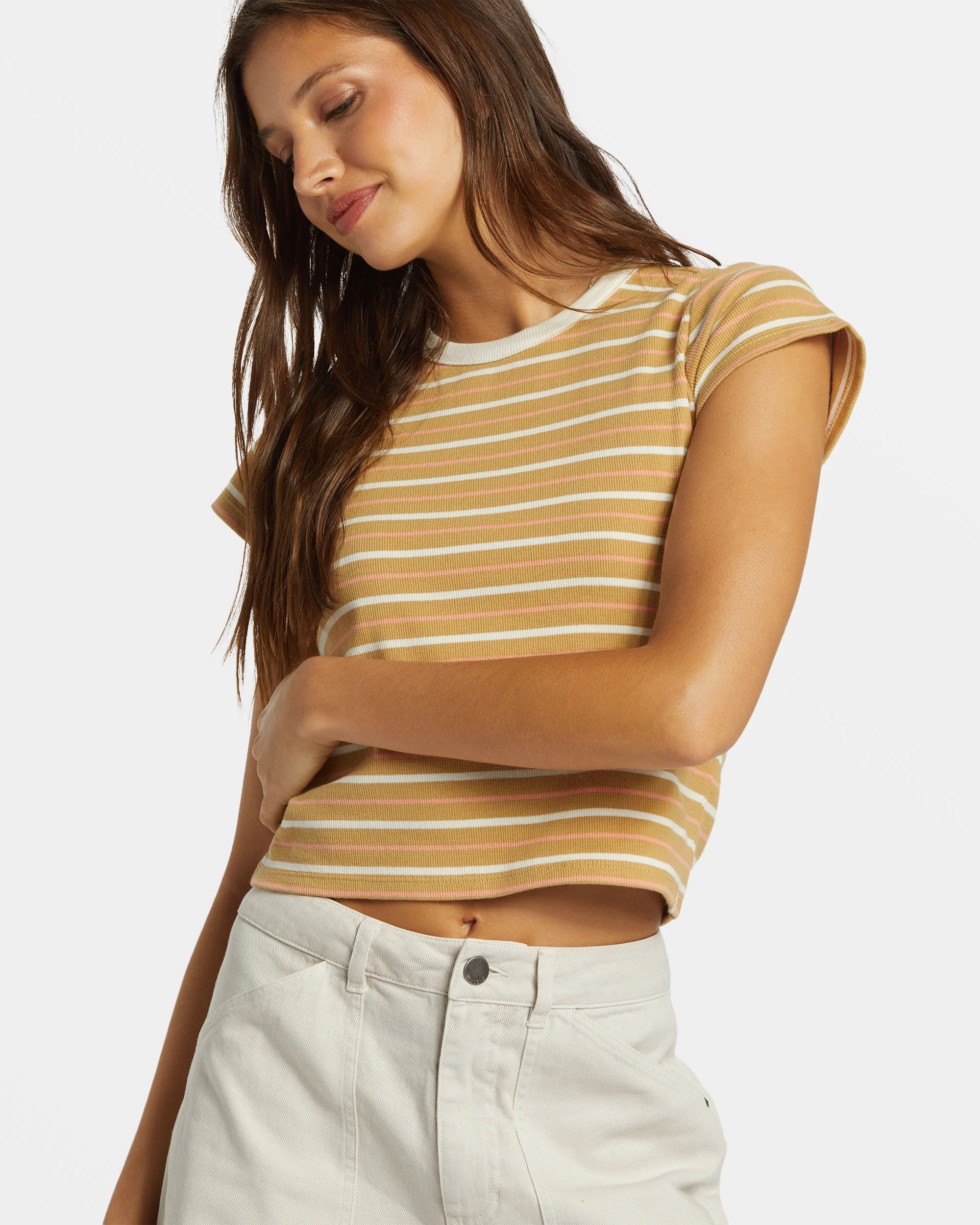 Billabong Feelin It T-Shirt - Hemp 2 -Biliabong Outlet