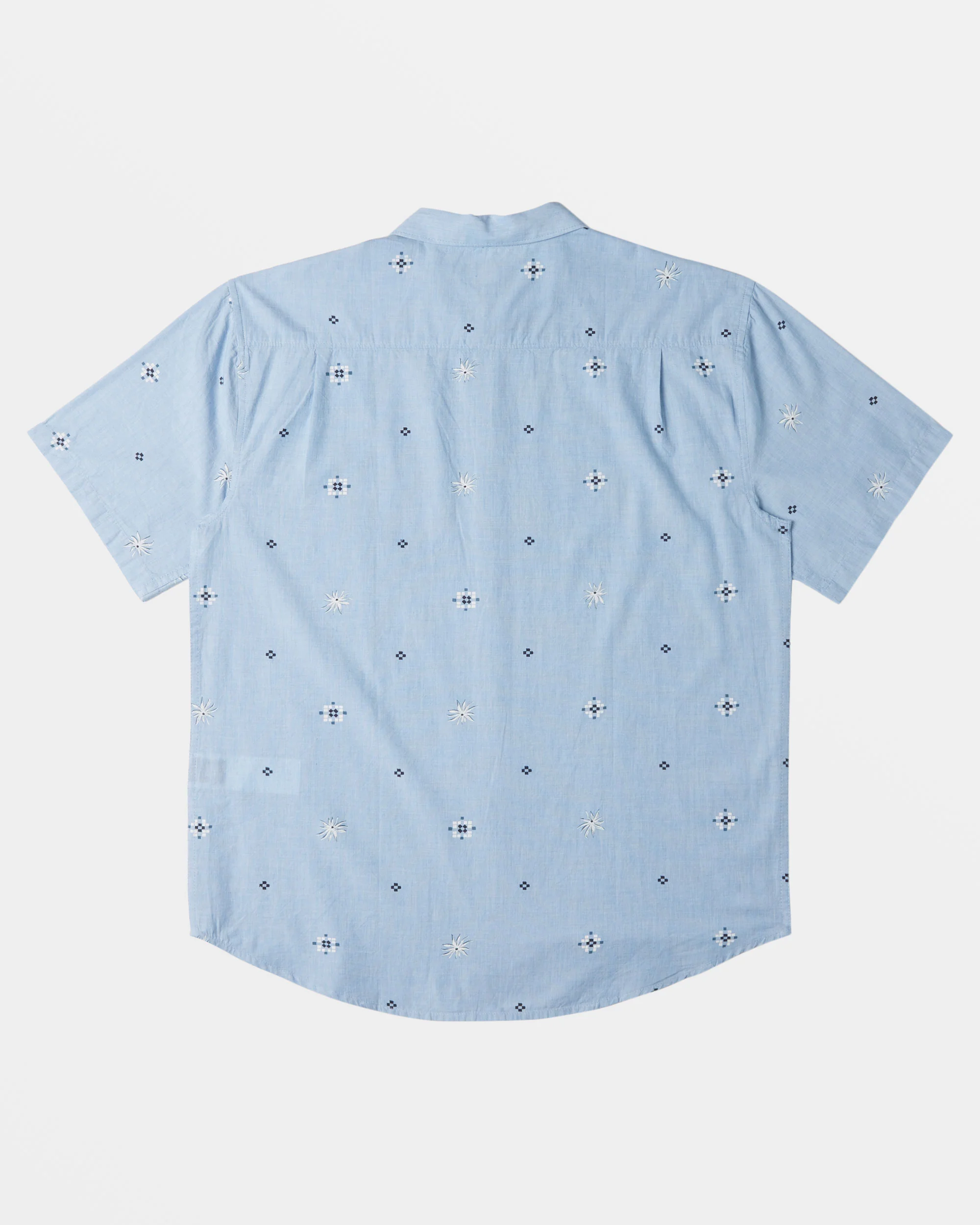 Billabong Sundays Mini Short Sleeve Shirt - Smoke Blue -Biliabong Outlet