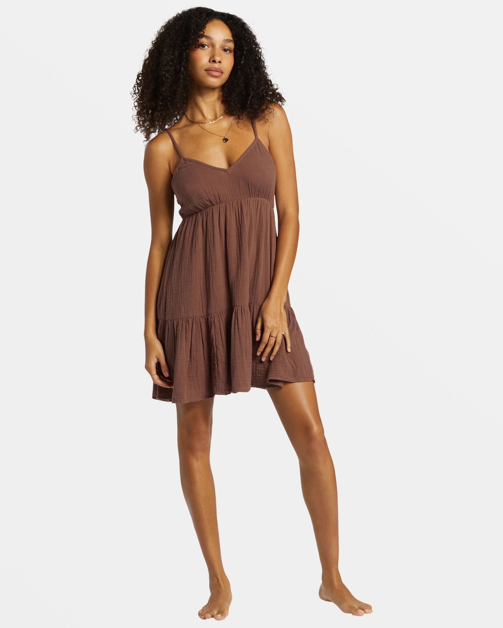 Billabong Wave After Wave Mini Dress - Kona -Biliabong Outlet