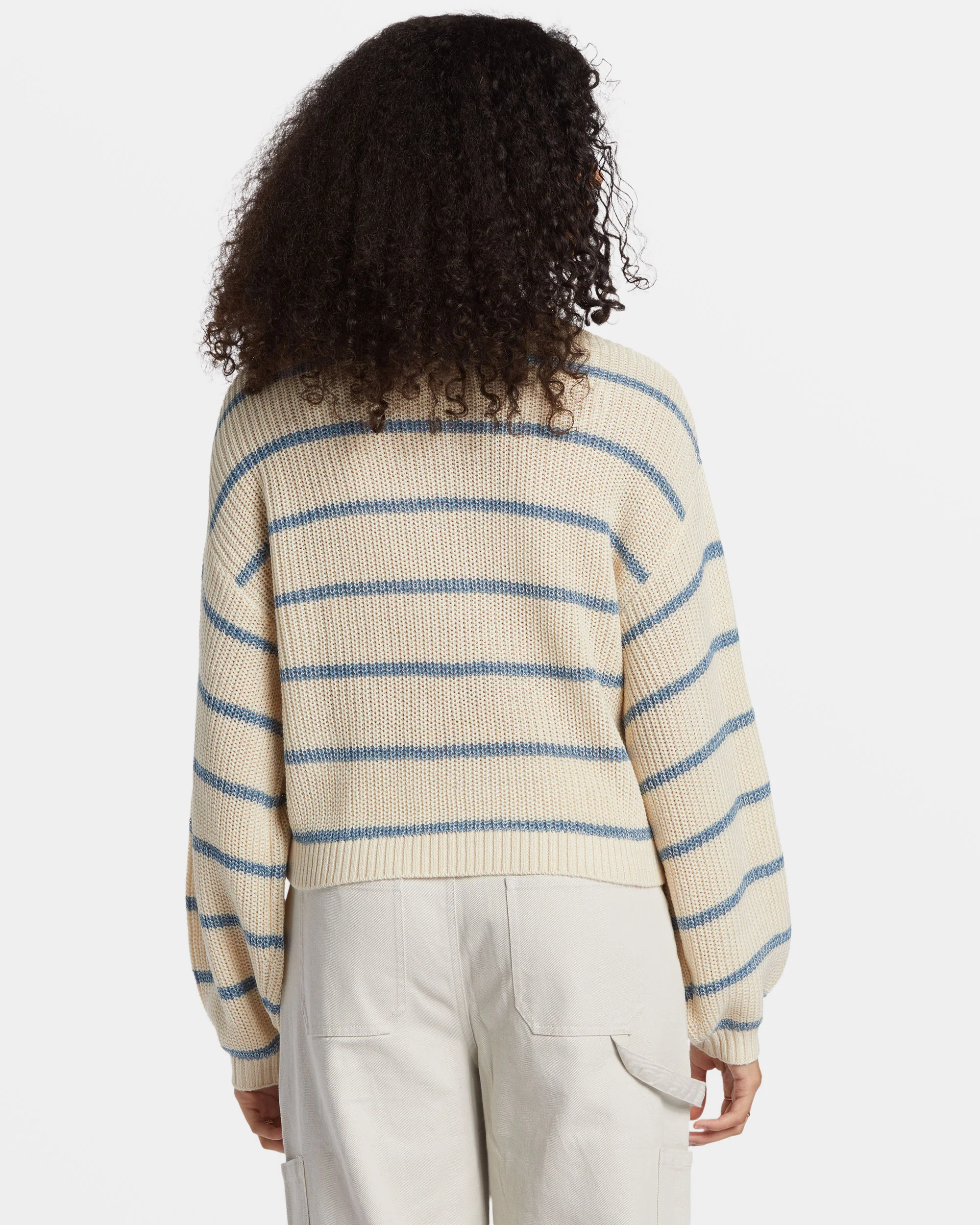 Billabong Changing Tides Pullover Sweater - Blue Shadow -Biliabong Outlet