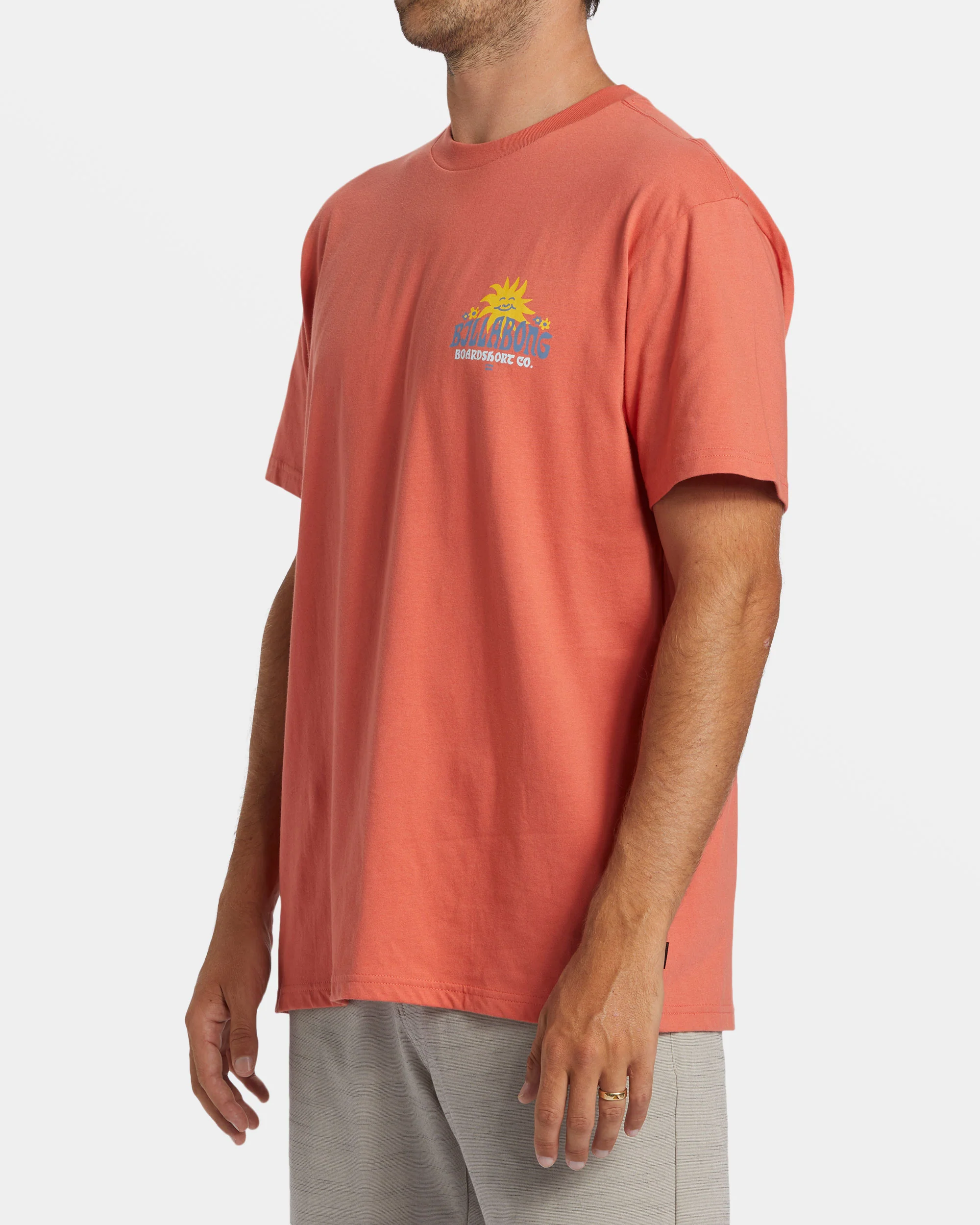 Billabong Lounge T-Shirt - Washed Red -Biliabong Outlet