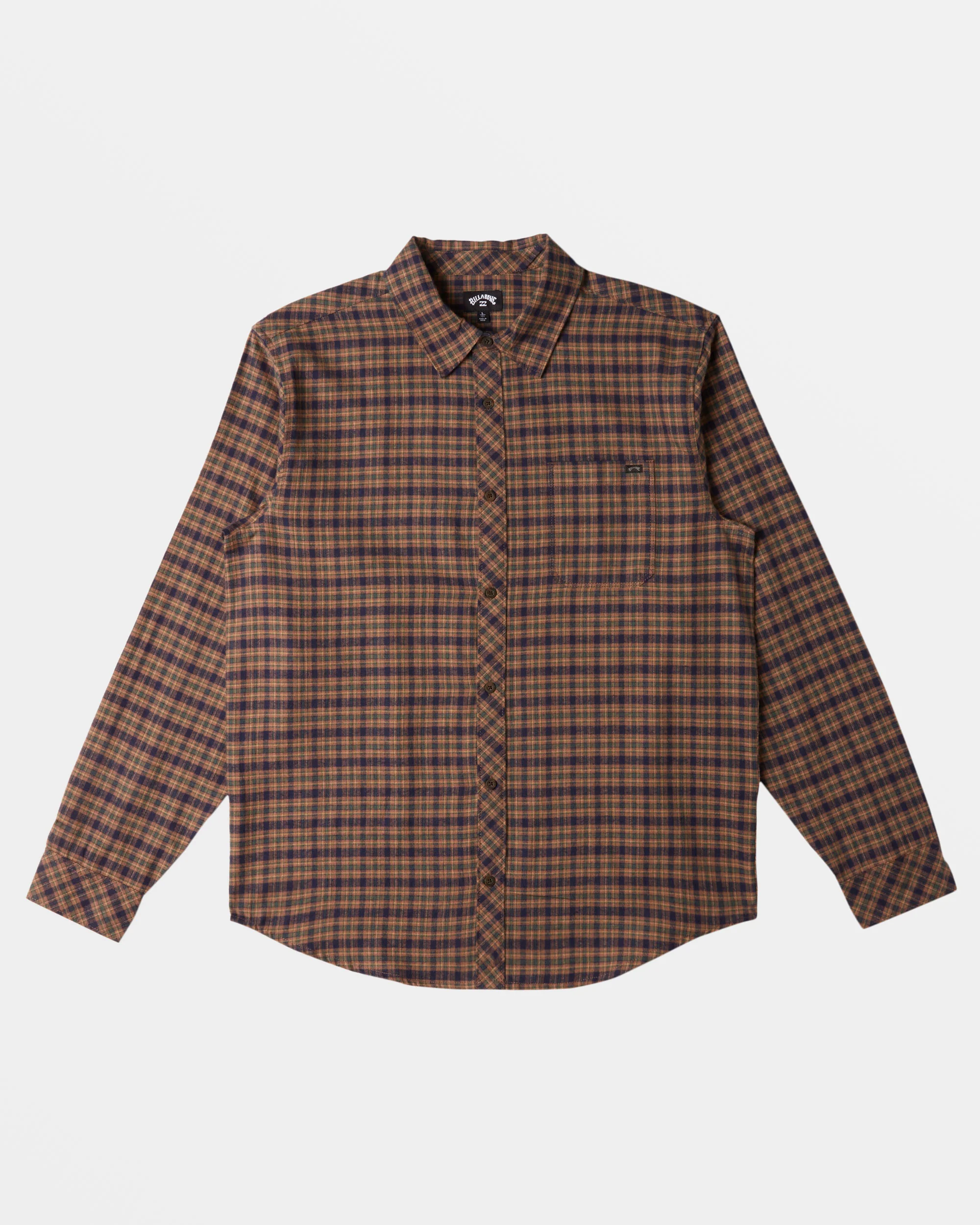 Billabong Coastline Flannel Shirt - Deep Royal -Biliabong Outlet
