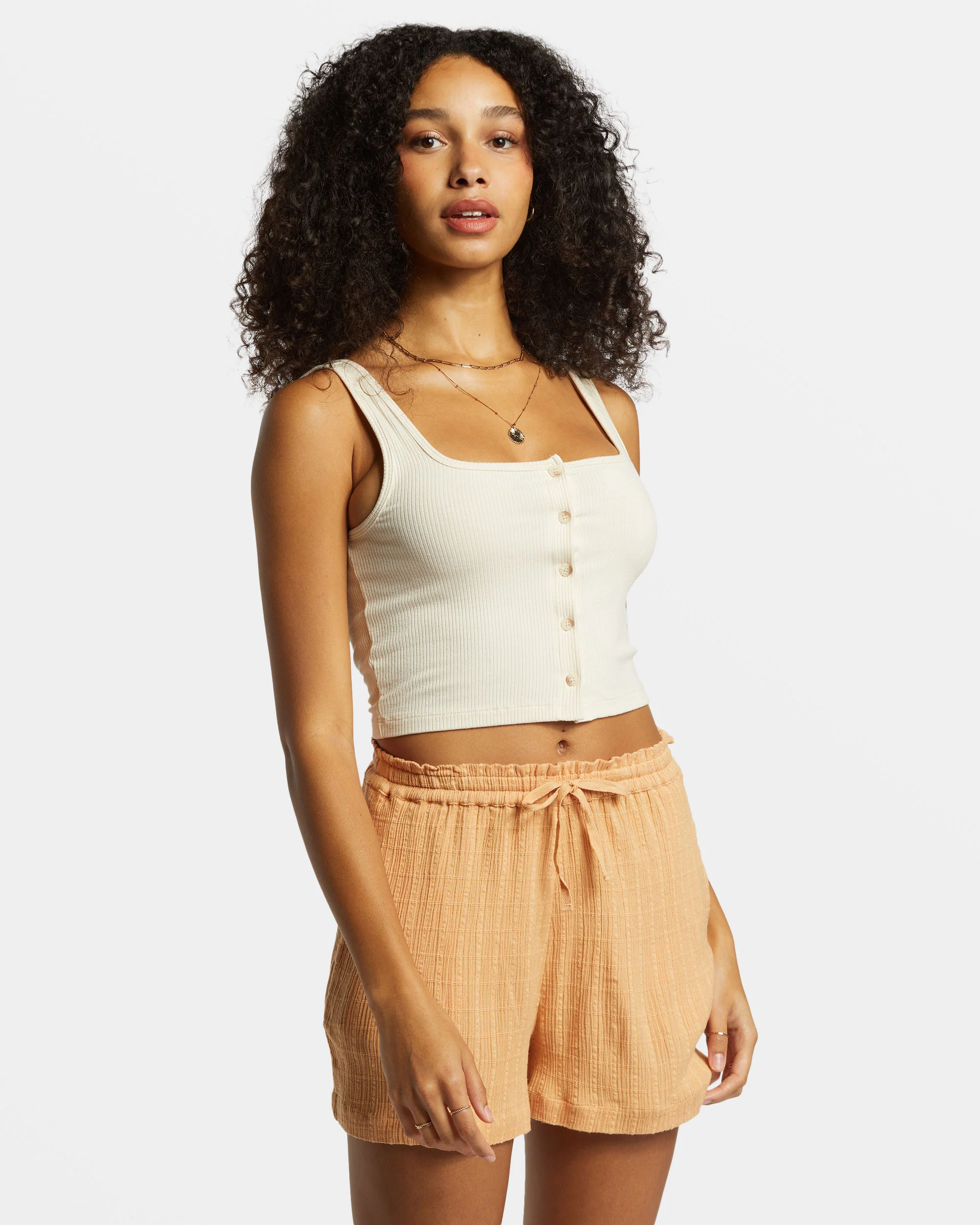 Billabong Sunset Elastic Waist Shorts - Baked Clay -Biliabong Outlet