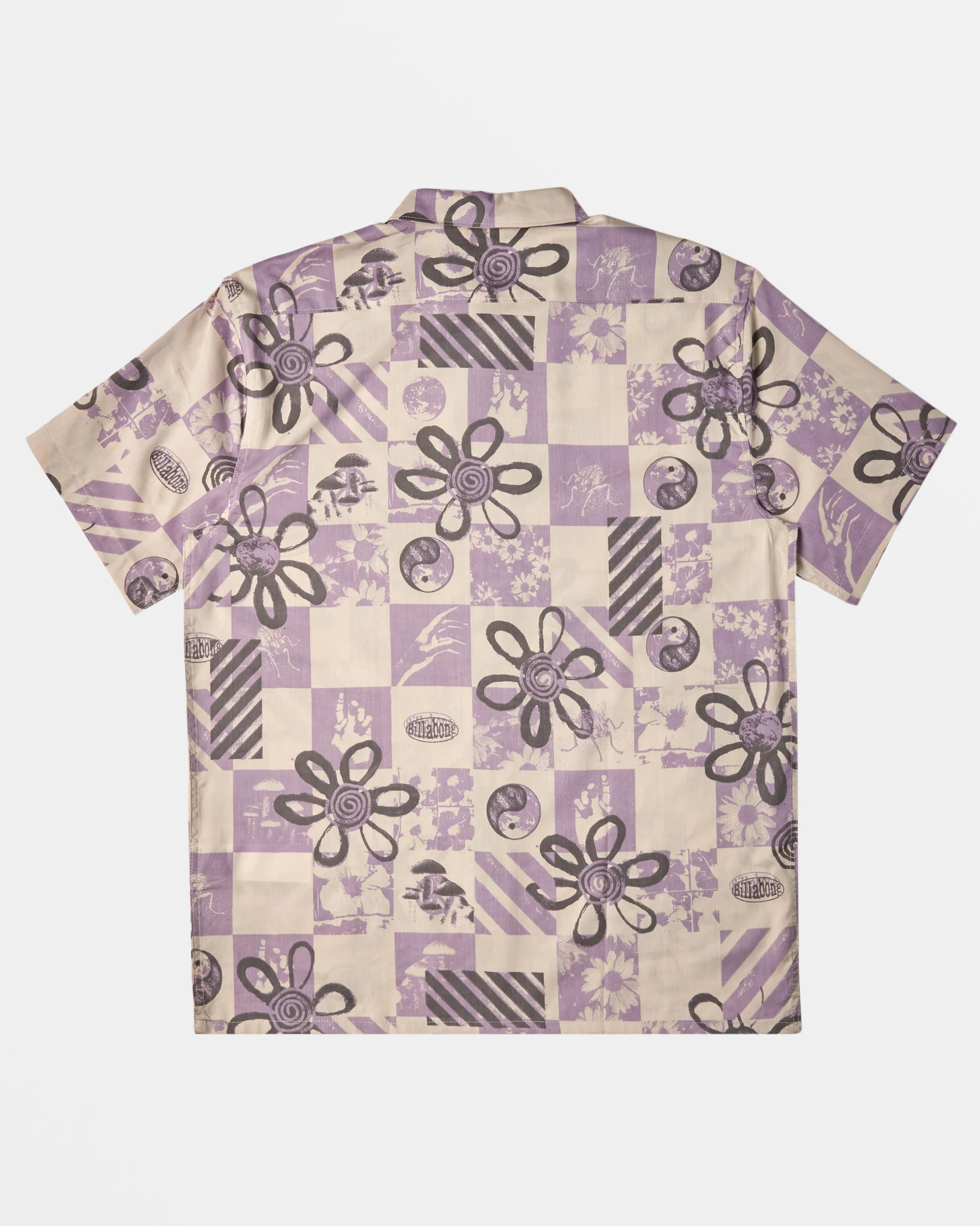 Billabong Double Vision Short Sleeve Shirt - Purple Ash -Biliabong Outlet