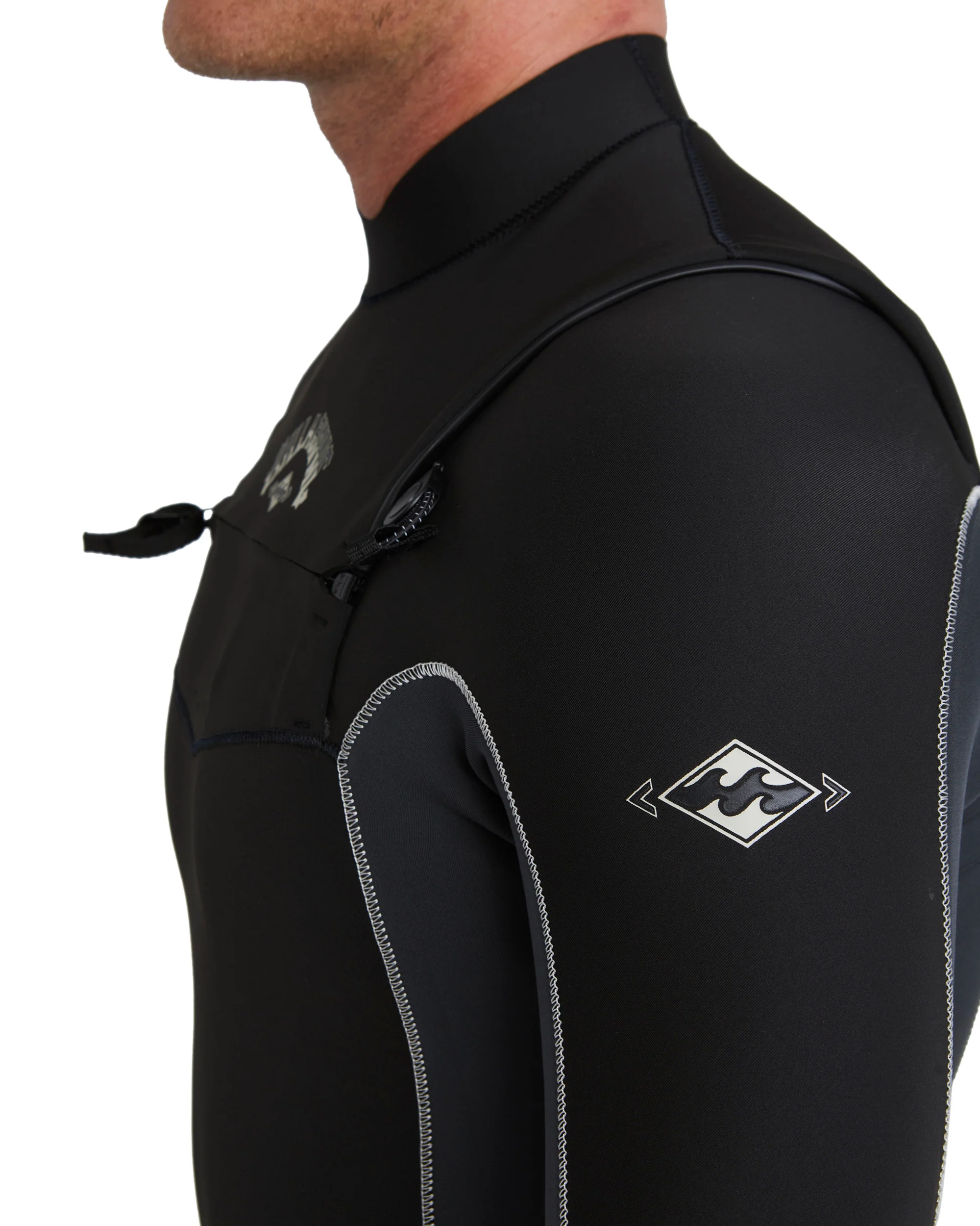 Billabong 4/3 Absolute Chest Zip Full Wetsuit - Dark Grey -Biliabong Outlet