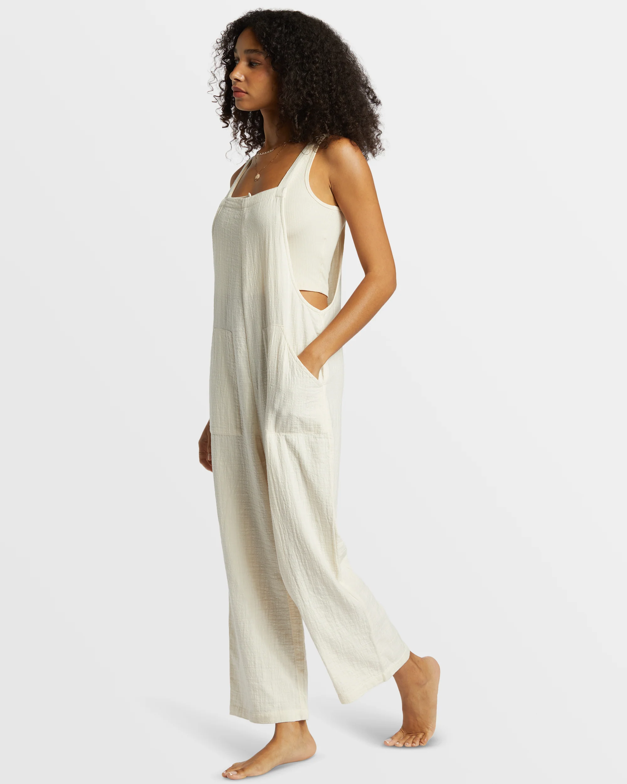 Billabong Pacific Time Jumpsuit - White Cap -Biliabong Outlet