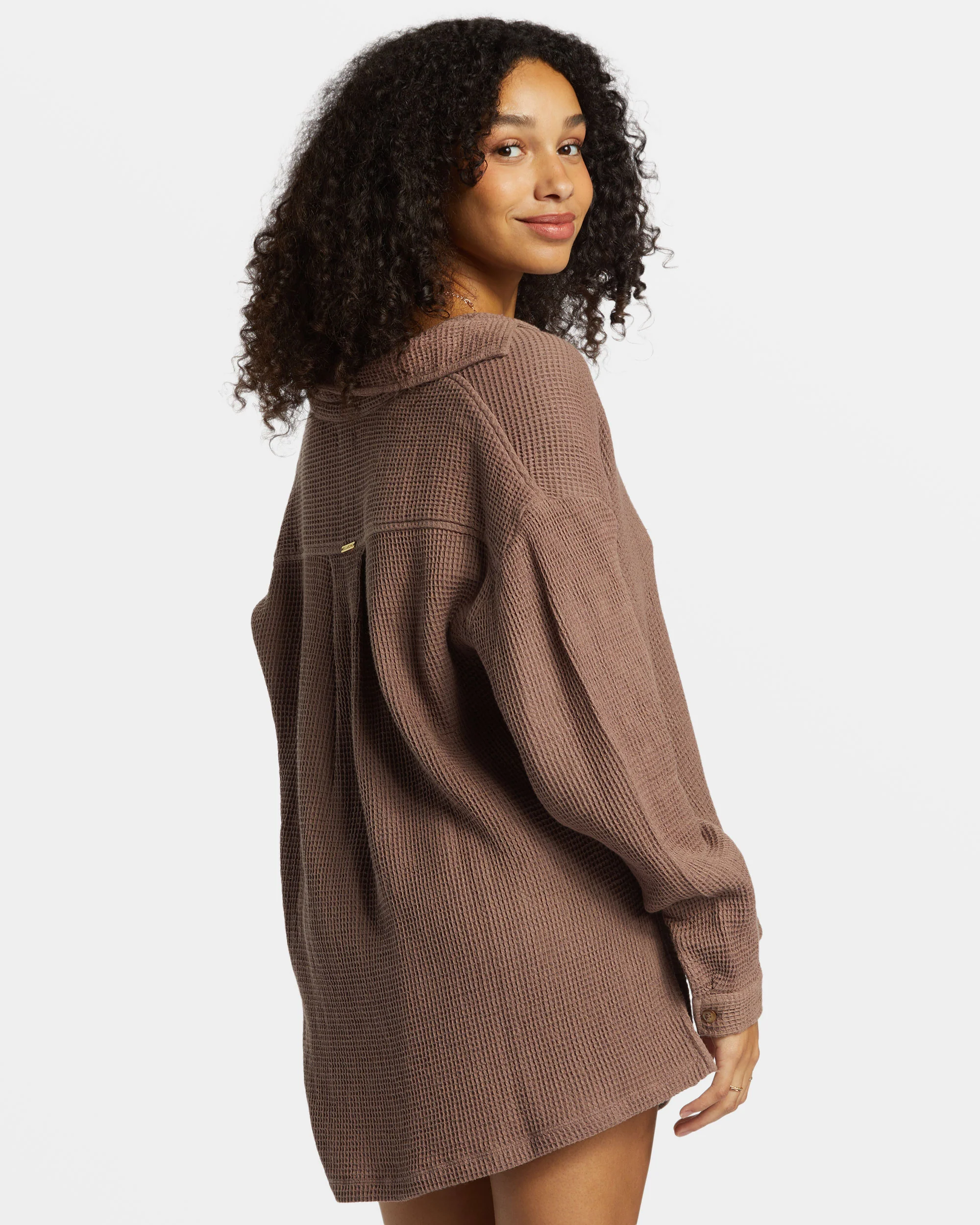 Billabong Odyssey Long Sleeve Shacket - Kona -Biliabong Outlet