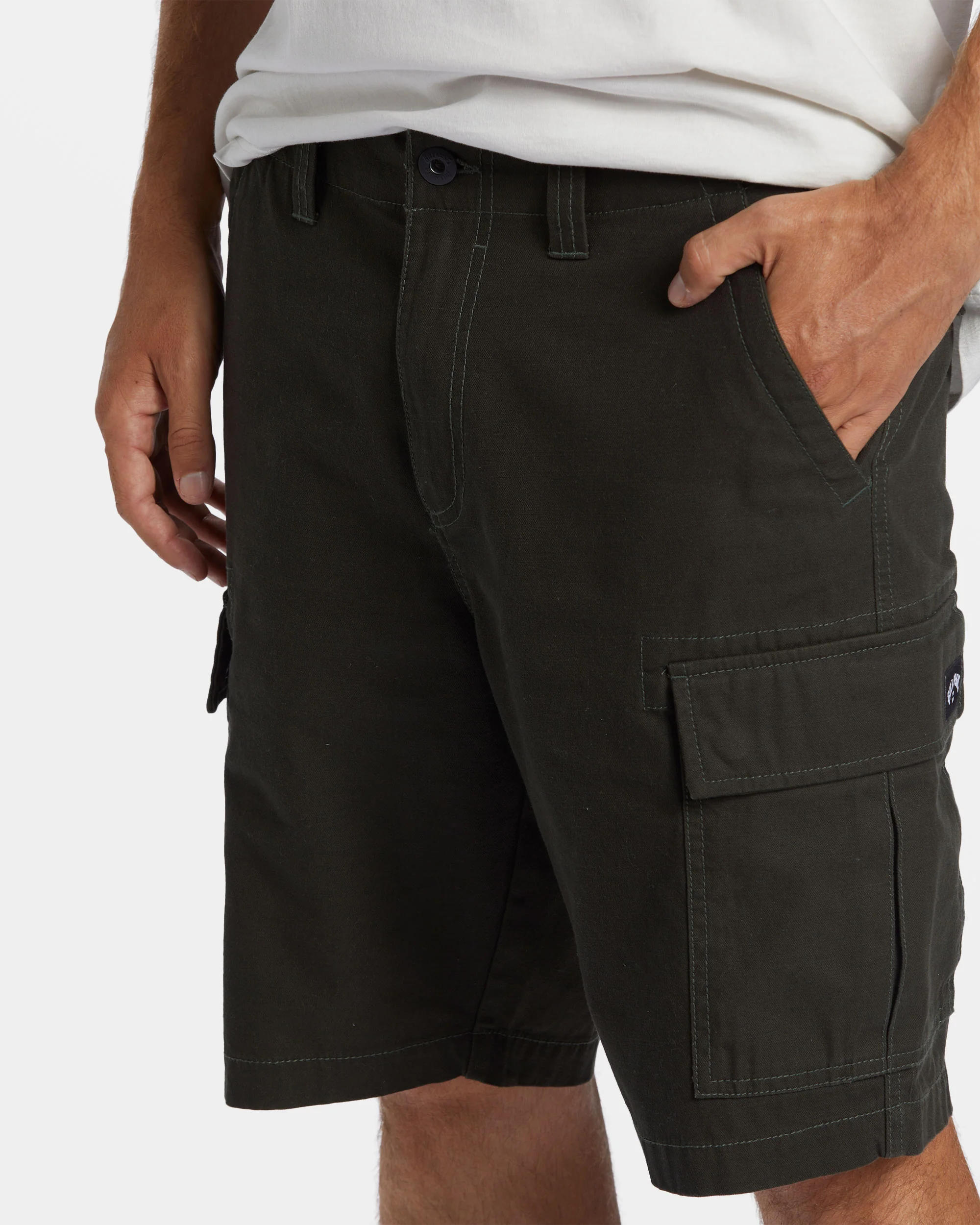 Billabong Combat Cargo Shorts - Dark Military -Biliabong Outlet