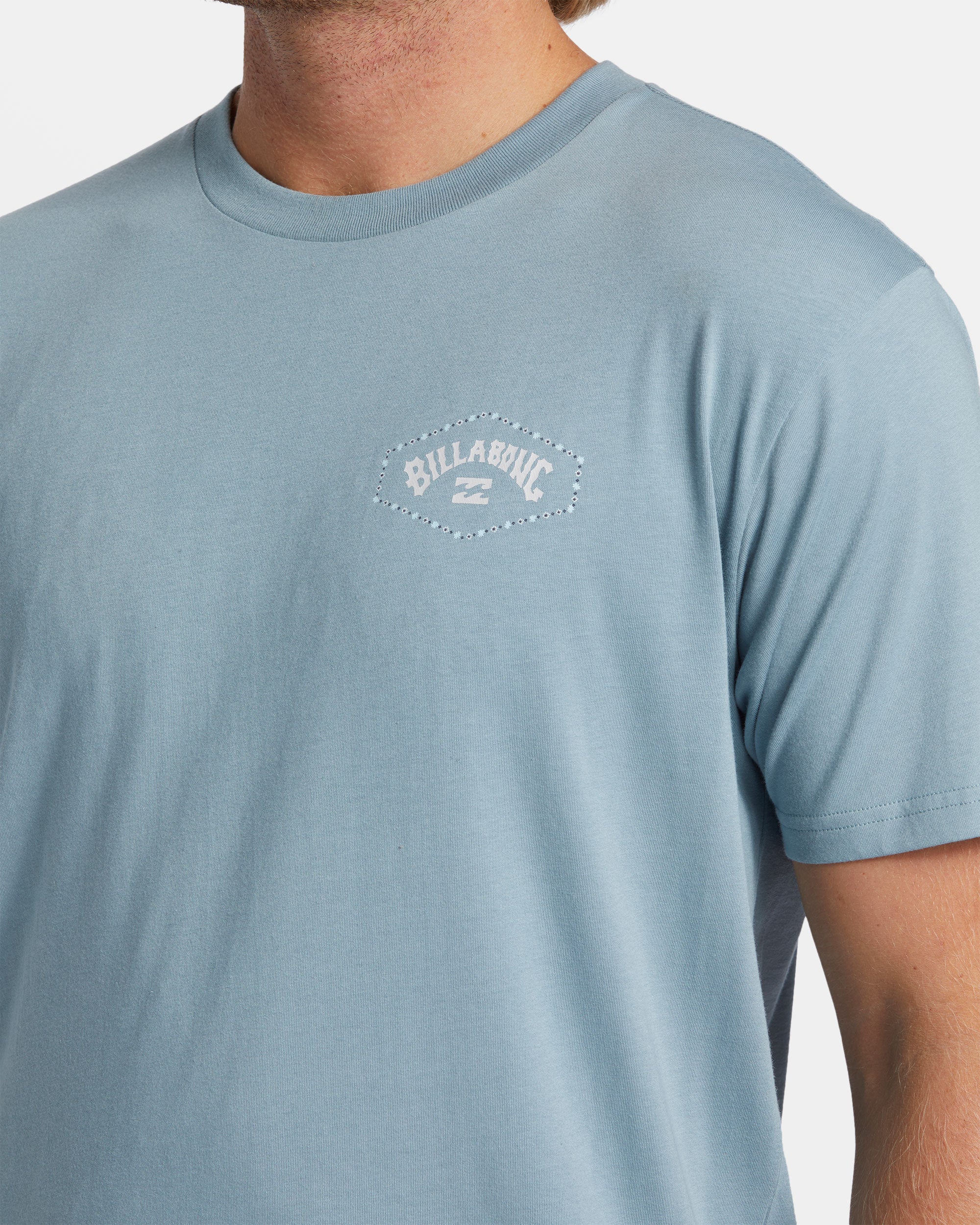 Billabong Exit Arch T-Shirt - Washed Blue -Biliabong Outlet