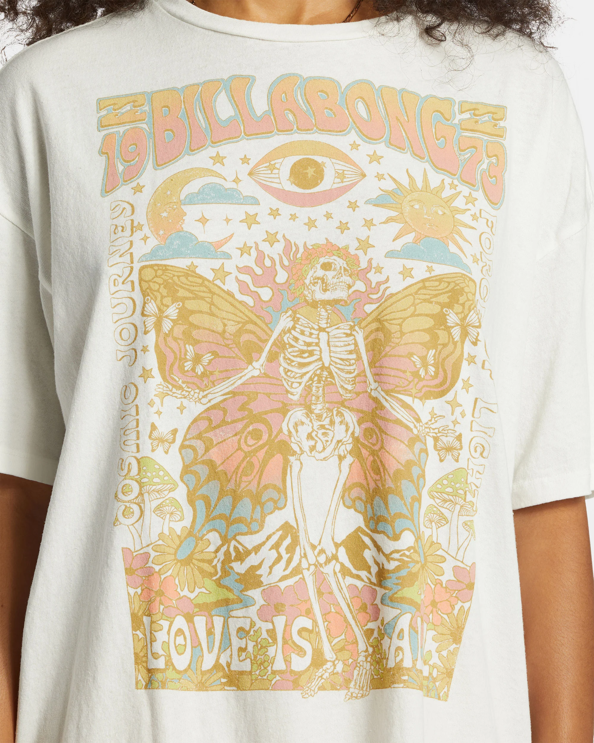 Billabong Love Is All T-Shirt - Salt Crystal -Biliabong Outlet