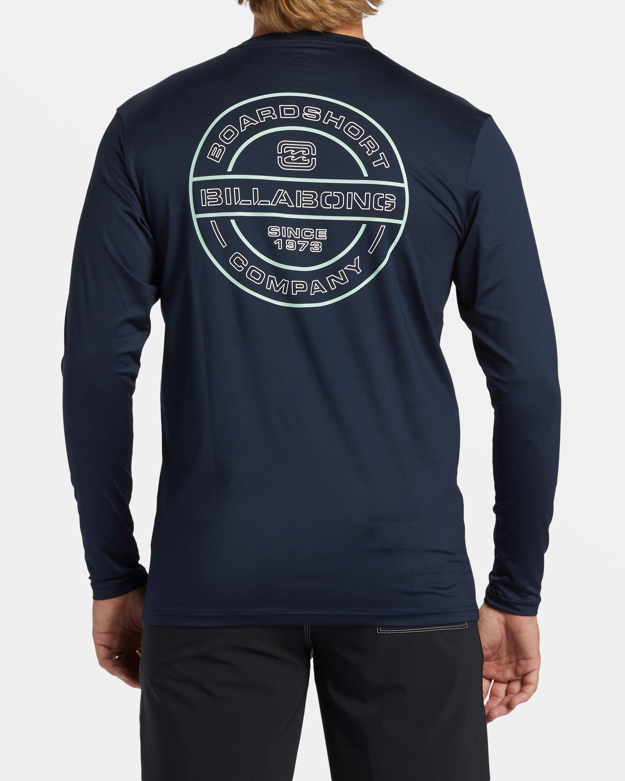 Billabong Rotor Diamond Long Sleeve Surf Tee - Navy -Biliabong Outlet