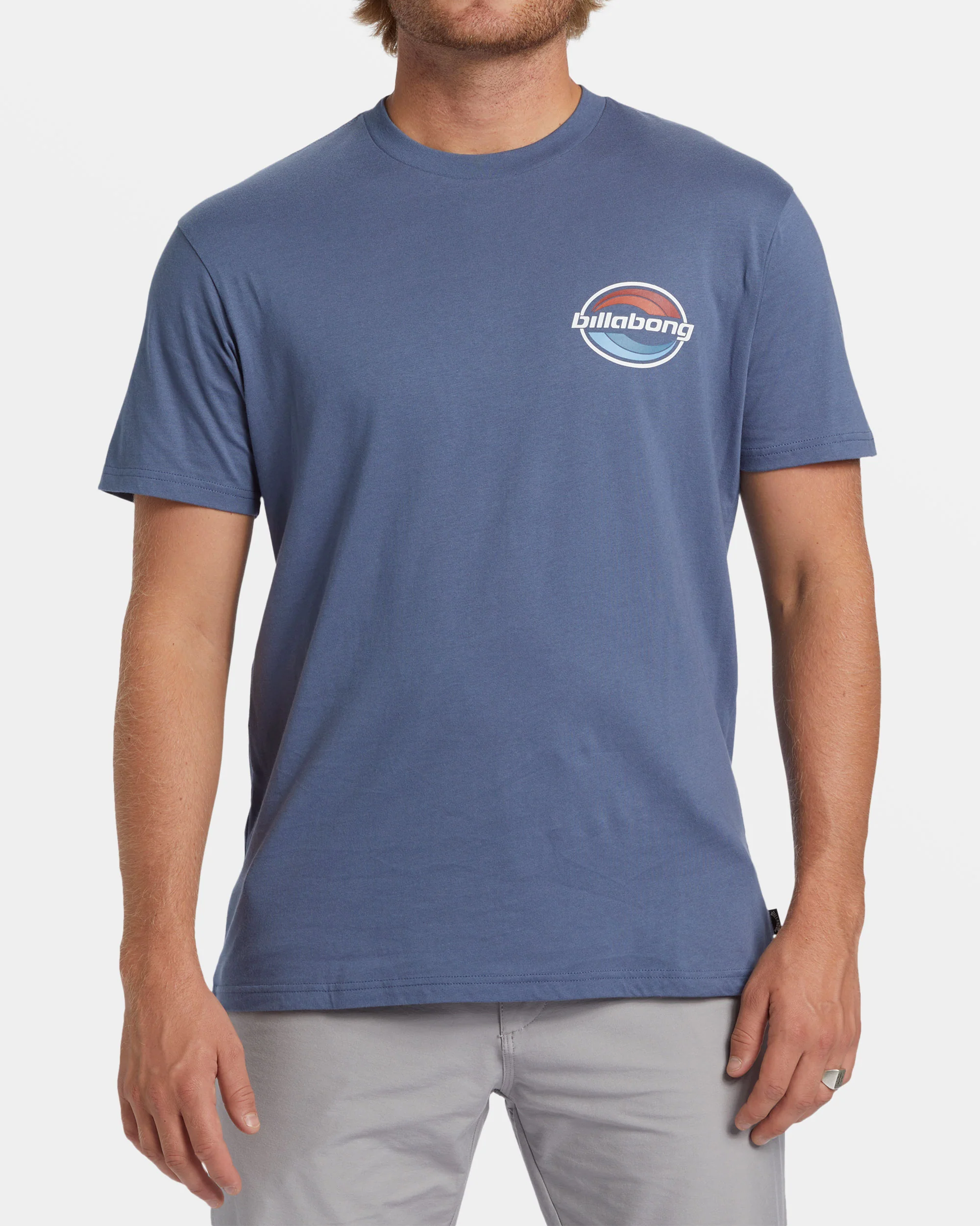 Billabong Walled T-Shirt - Slate Blue -Biliabong Outlet