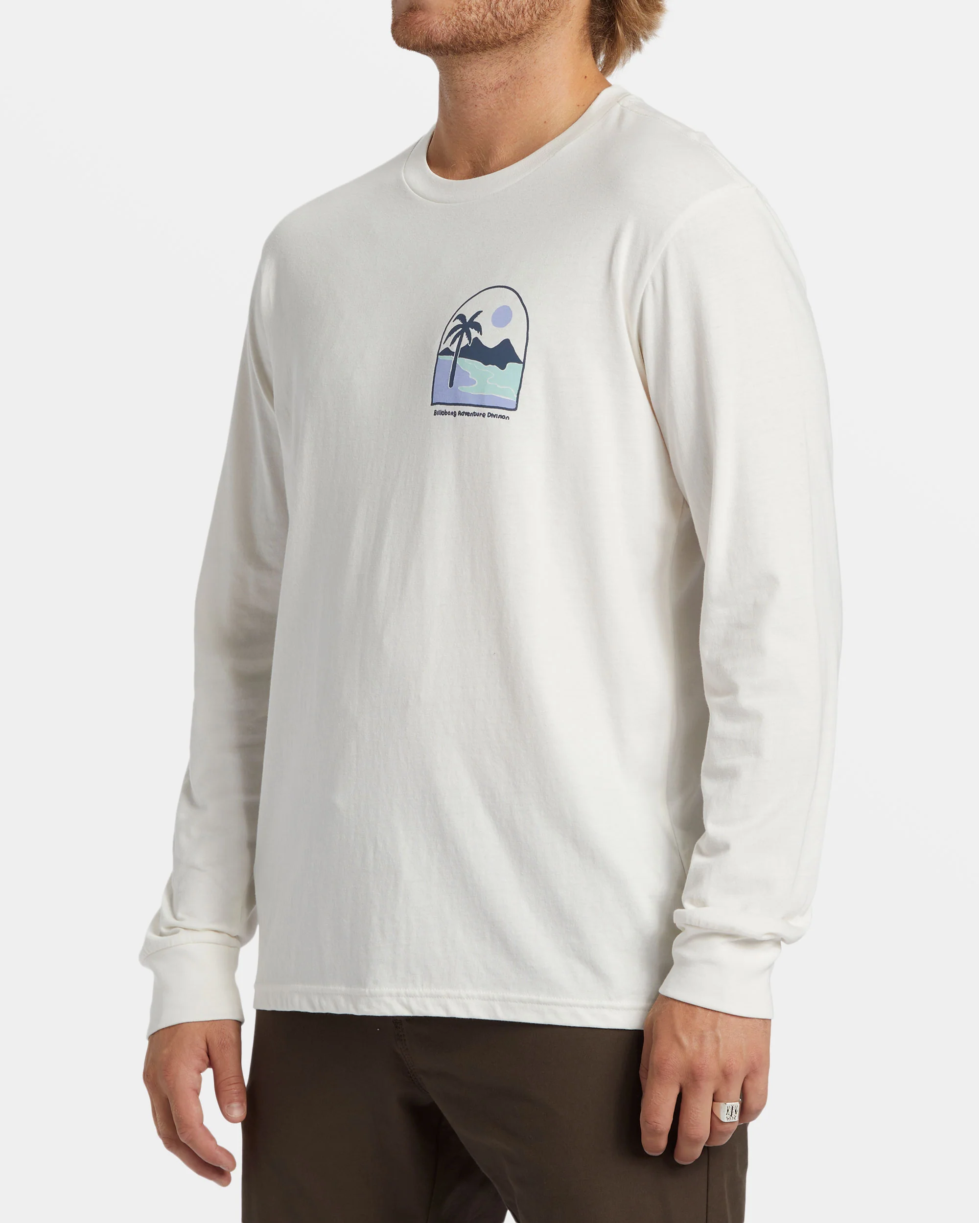 Billabong Sundown Long Sleeve T-shirt - Off White -Biliabong Outlet