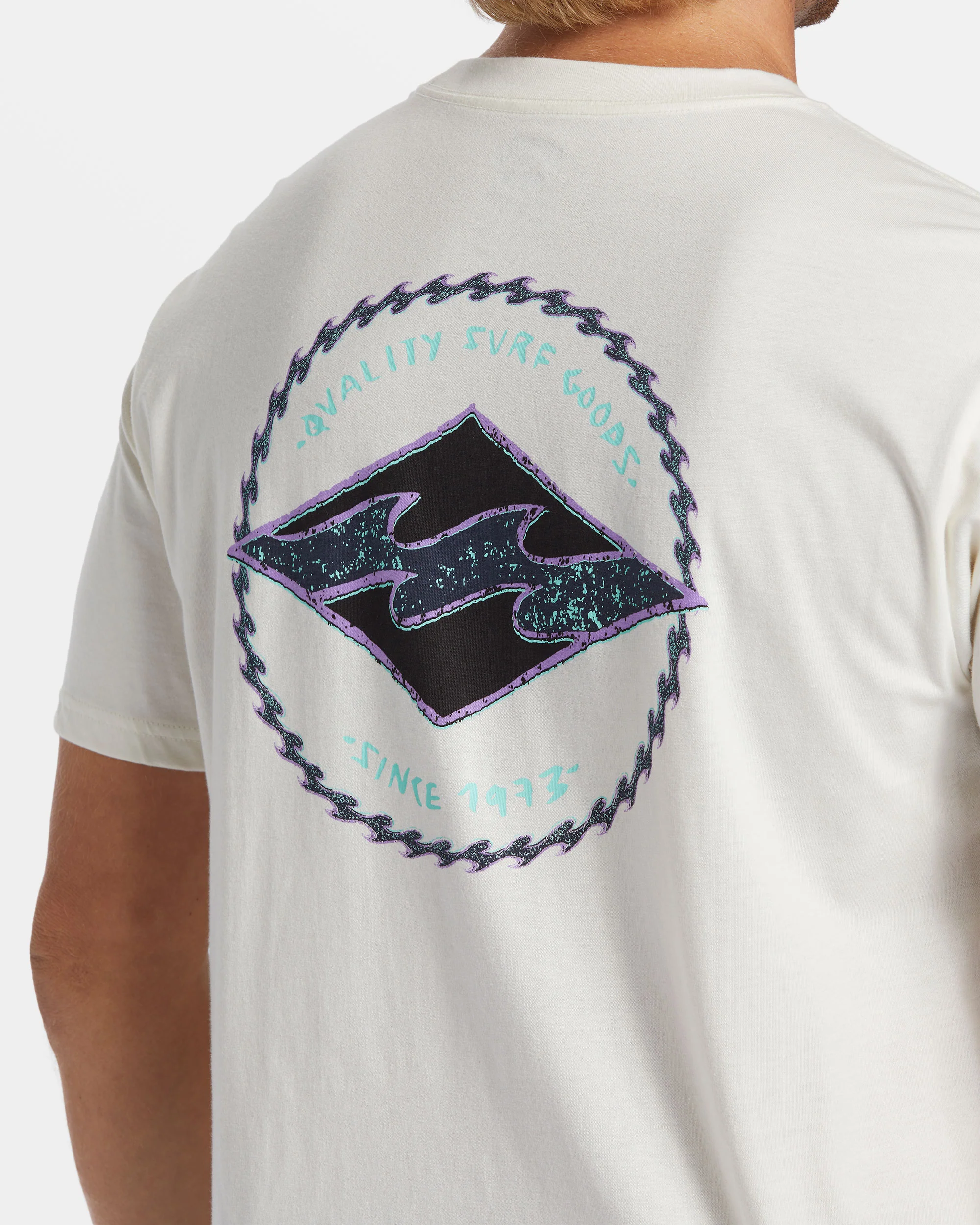 Billabong Rotor Diamond T-Shirt - Off White -Biliabong Outlet