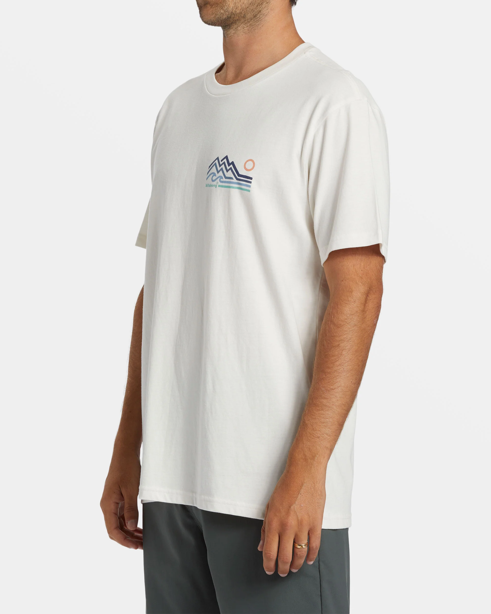 Billabong Range T-Shirt - Off White -Biliabong Outlet