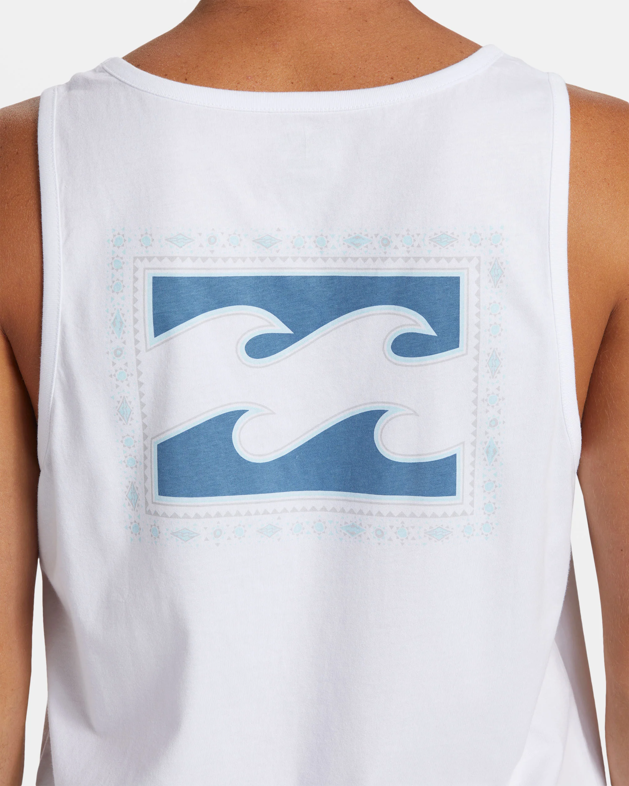 Billabong Crayon Wave Tank - White -Biliabong Outlet