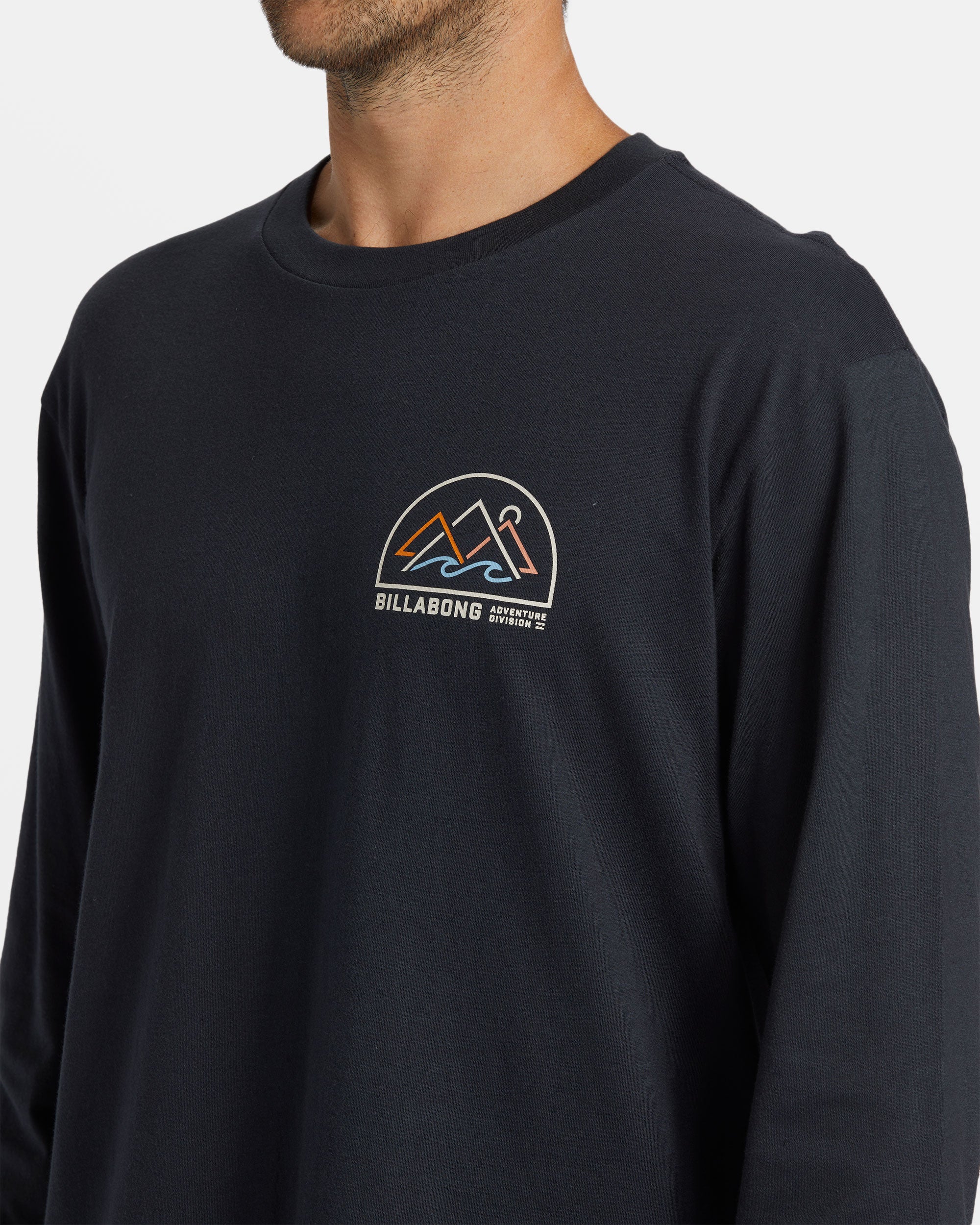 Billabong Sundown Long Sleeve T-shirt - Washed Black -Biliabong Outlet