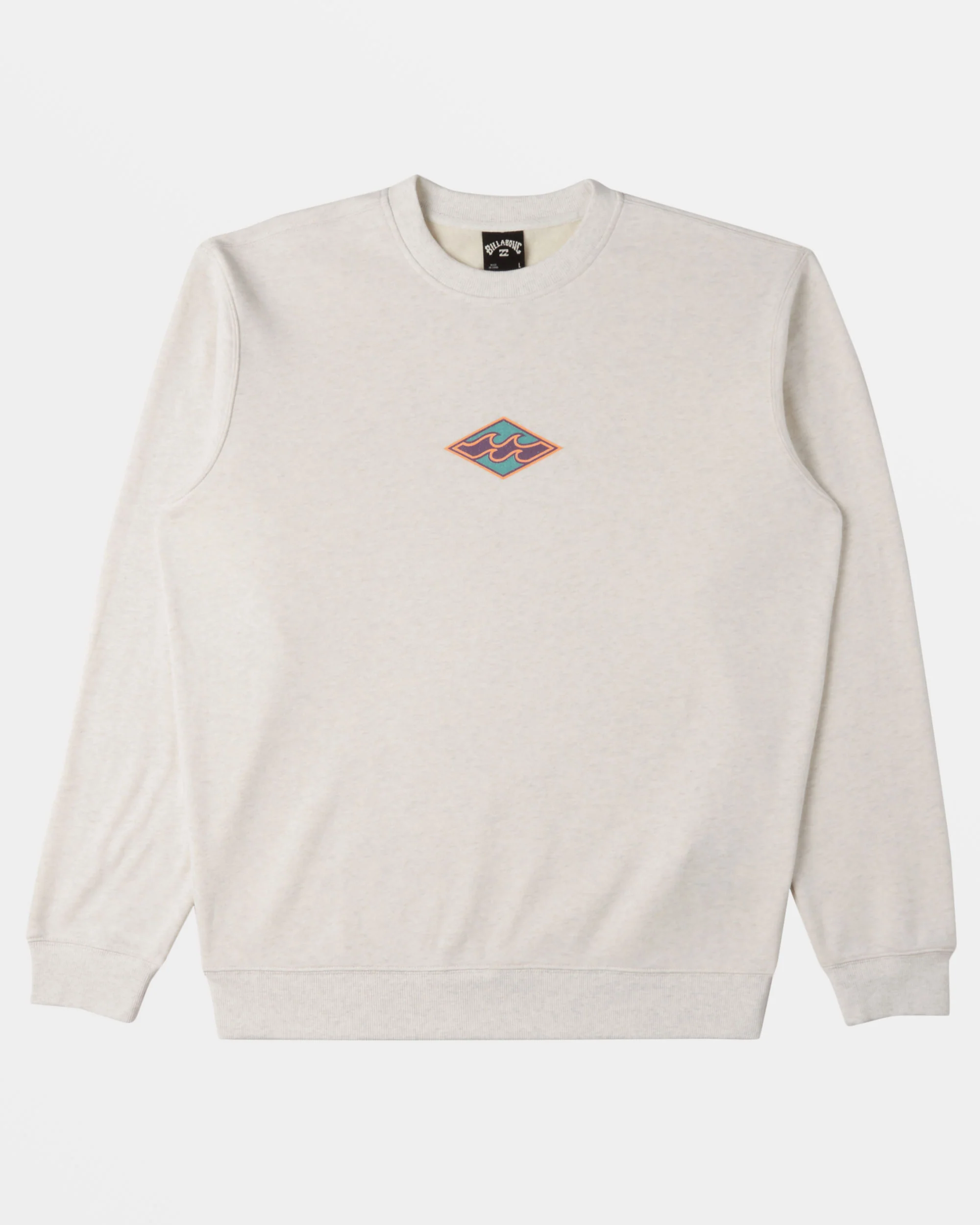 Billabong Short Sands Crewneck Sweatshirt - Light Grey Heather -Biliabong Outlet