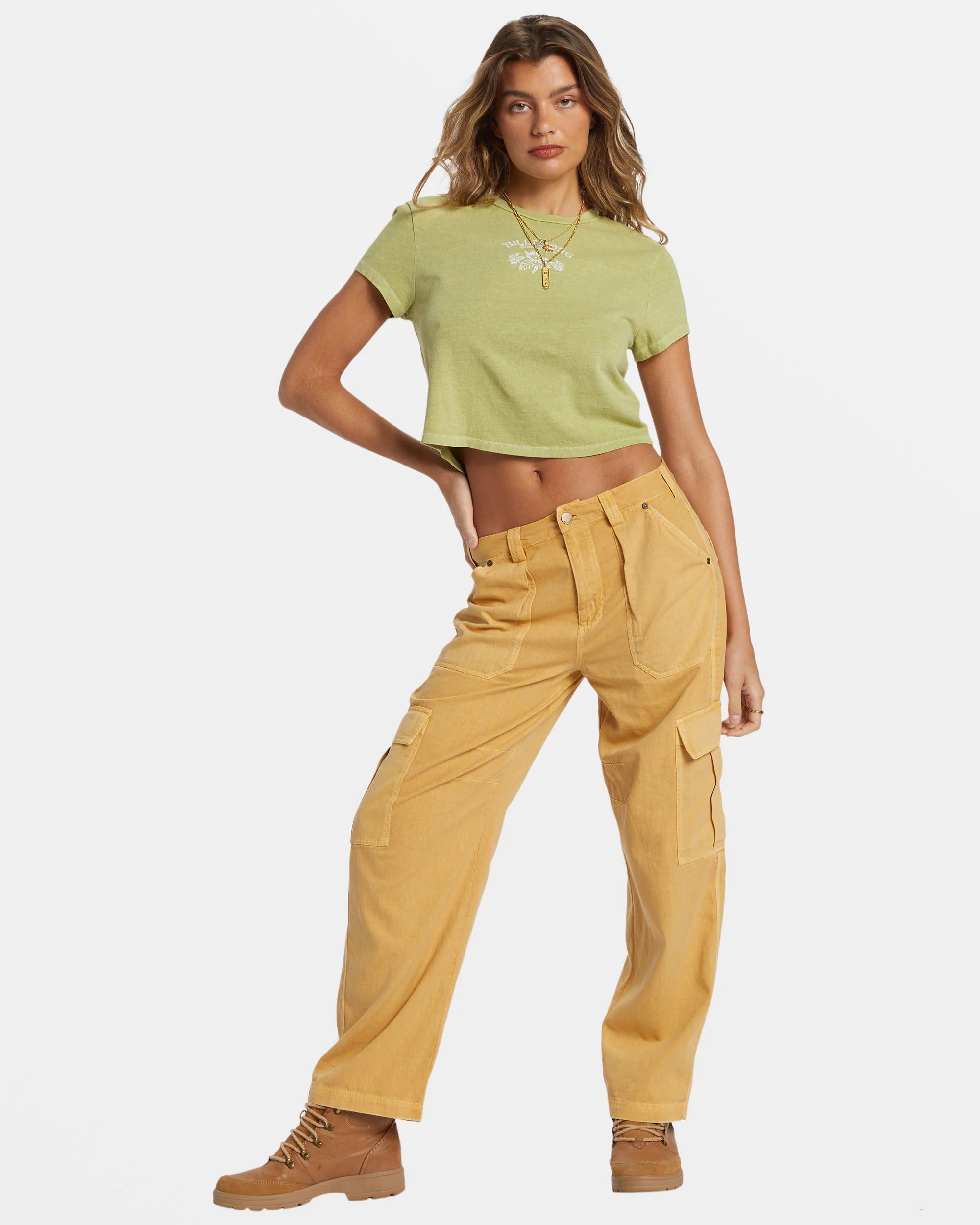 Billabong Dreamers Paradise T-Shirt - Willow -Biliabong Outlet