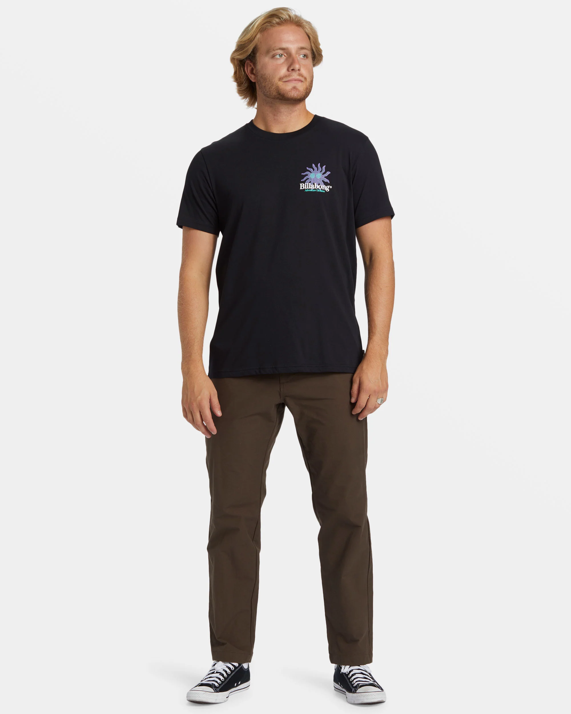 Billabong Up Rise T-Shirt - Black -Biliabong Outlet