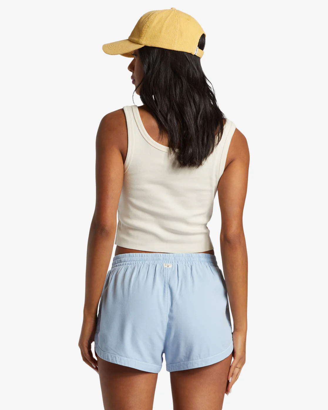 Billabong Road Trippin Elastic Waist Shorts - Washed Chambray -Biliabong Outlet