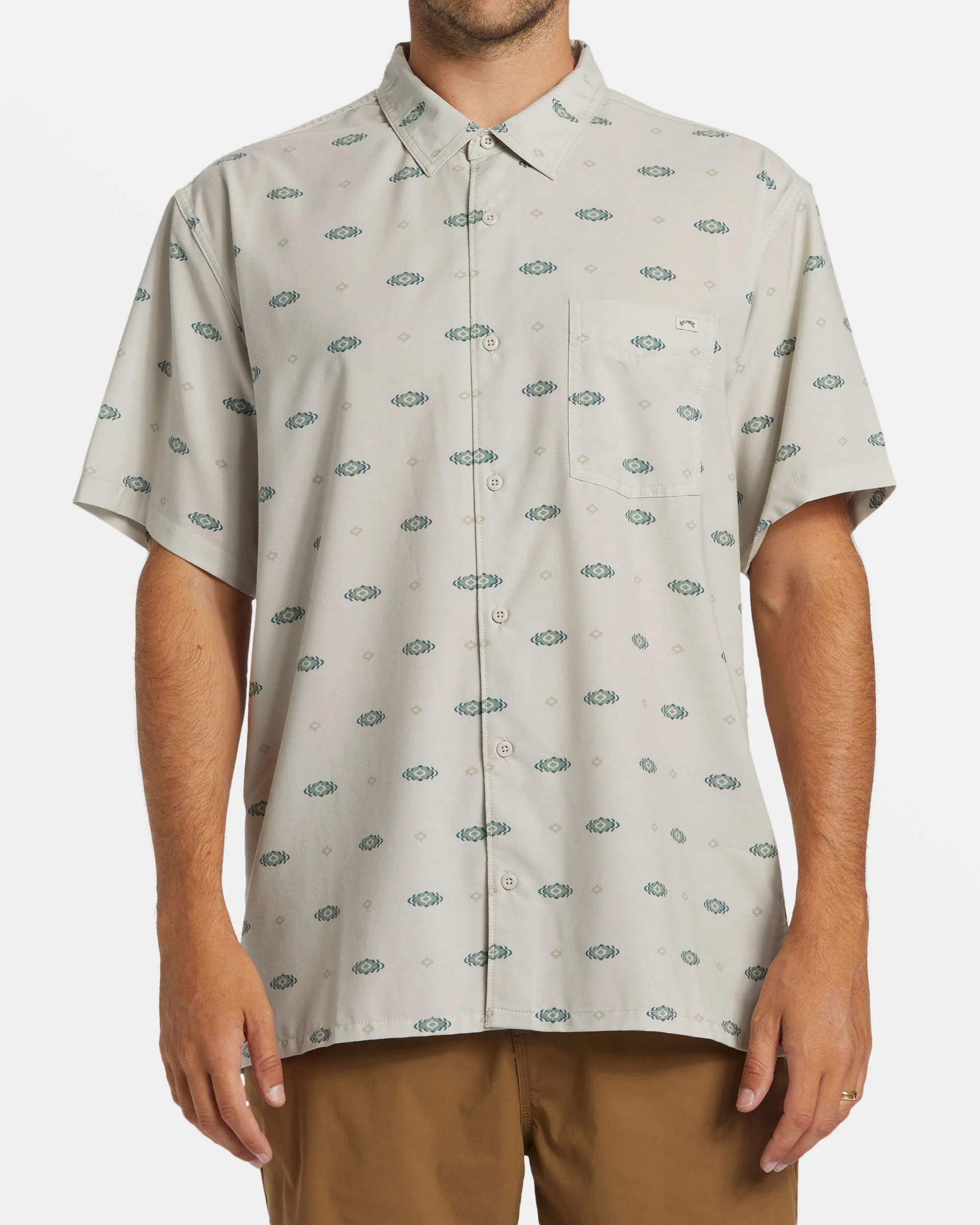 Billabong A/Div Surftrek Trail Short Sleeve Shirt - Stone -Biliabong Outlet