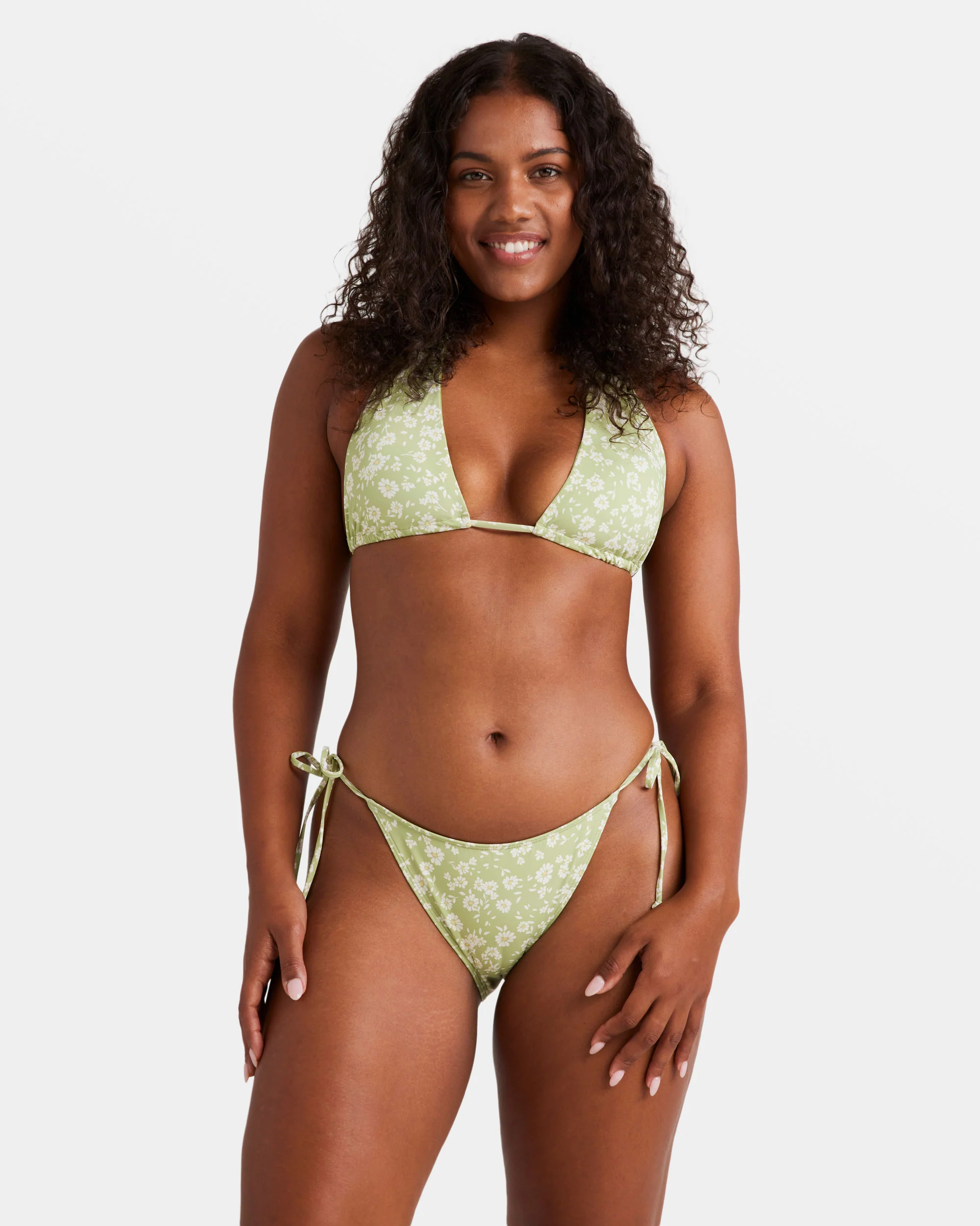 Billabong Wild West Ditsy Multi-Way Halter Bikini Top - Willow -Biliabong Outlet