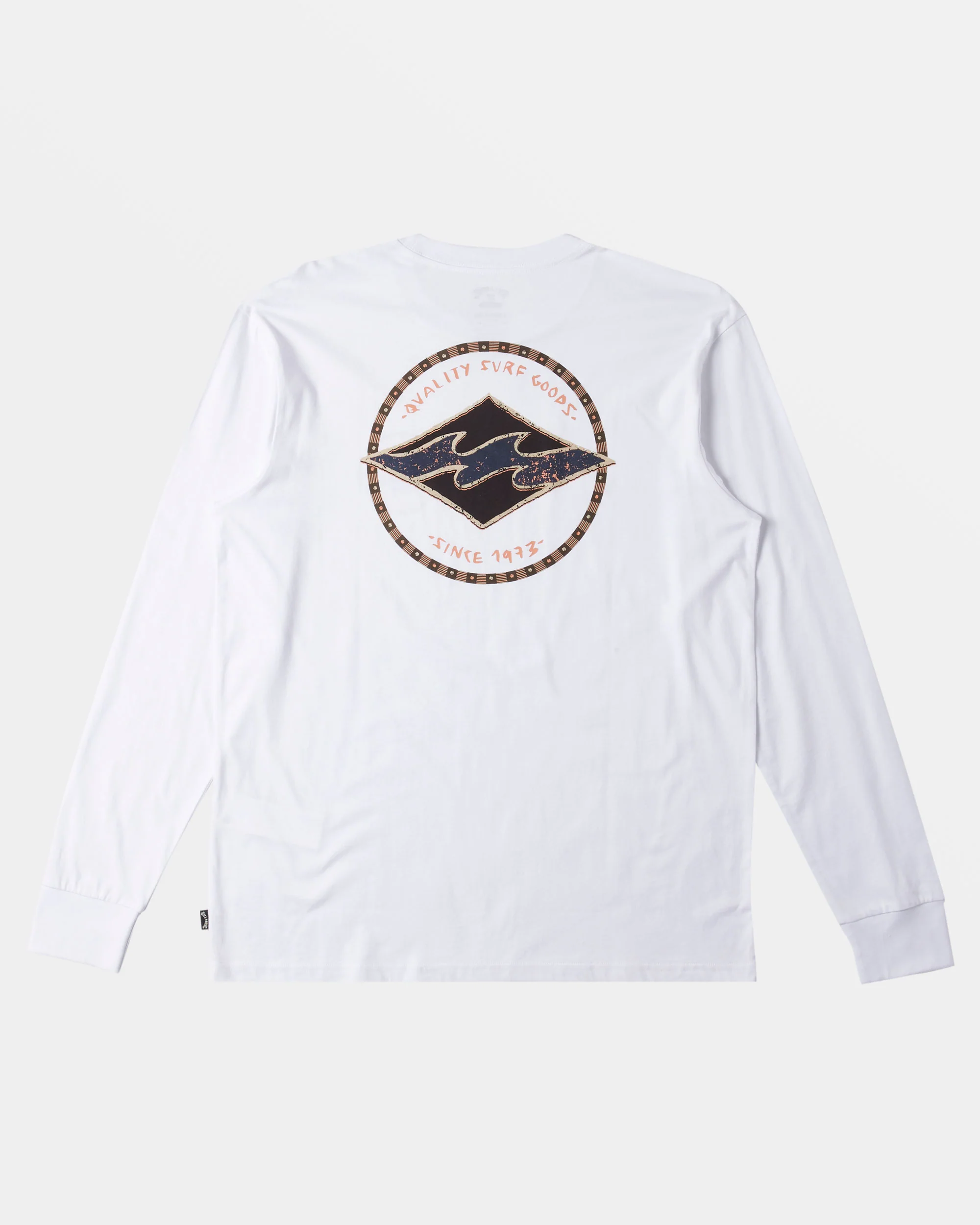 Billabong Rotor Diamond Long Sleeve T-shirt - White -Biliabong Outlet
