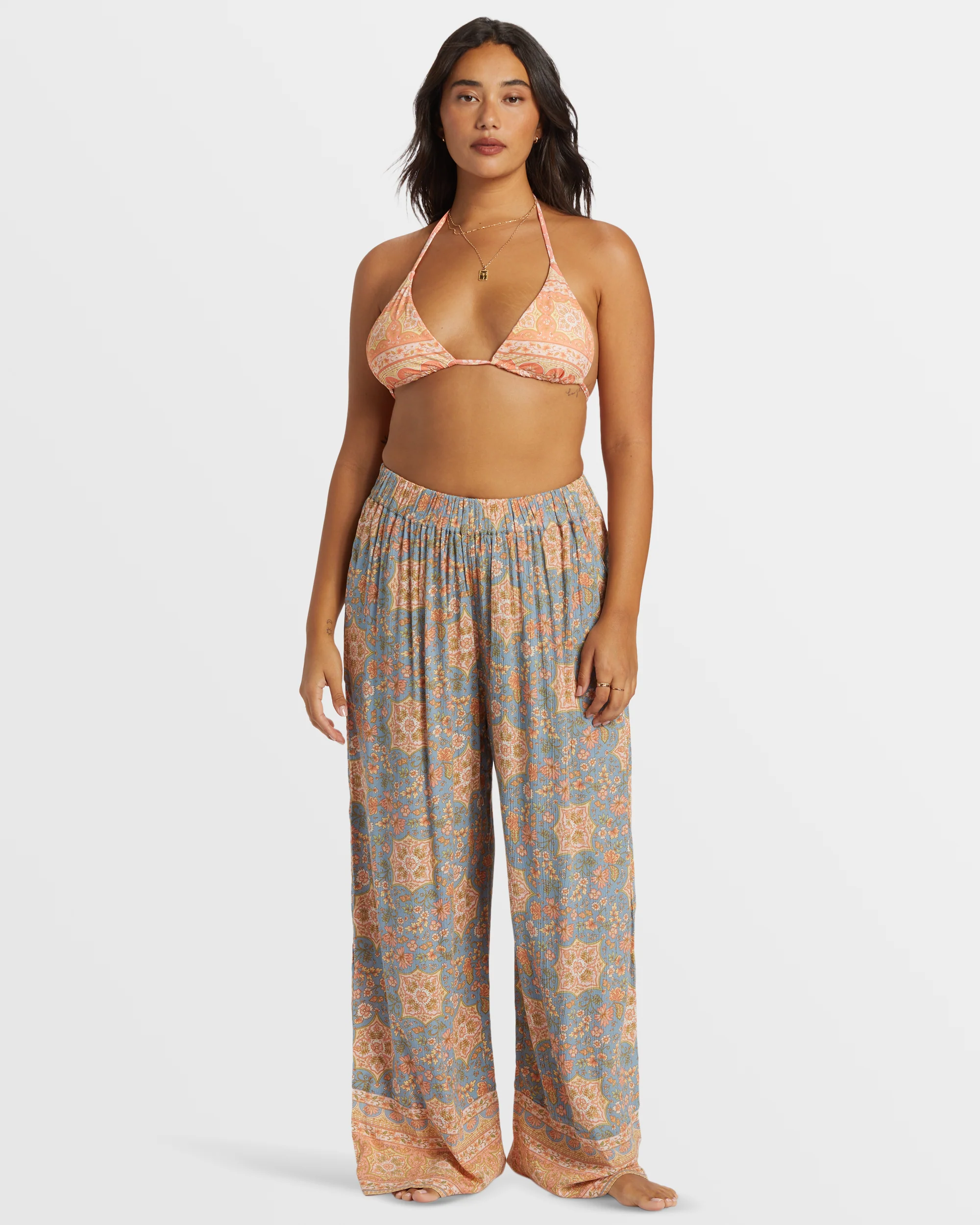 Billabong Follow Me 2 Elastic Waist Pants - Western Sky -Biliabong Outlet