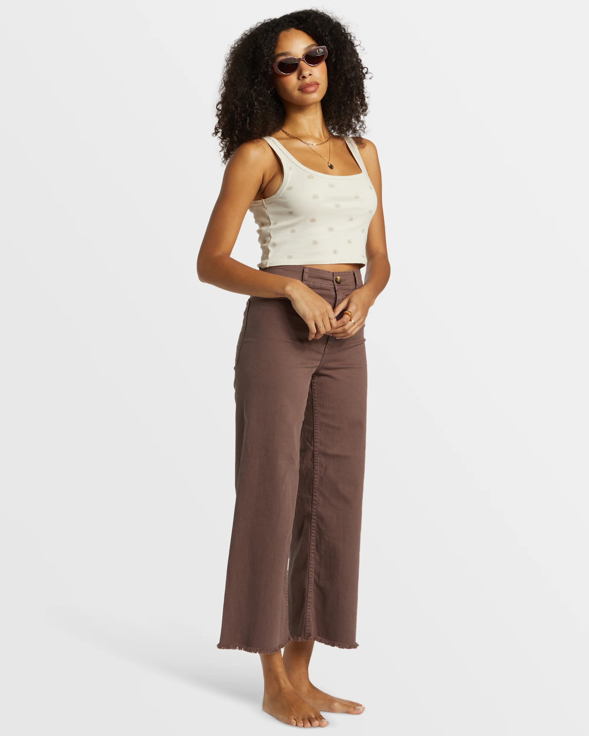 Billabong Free Fall High-Waist Pants - Kona -Biliabong Outlet
