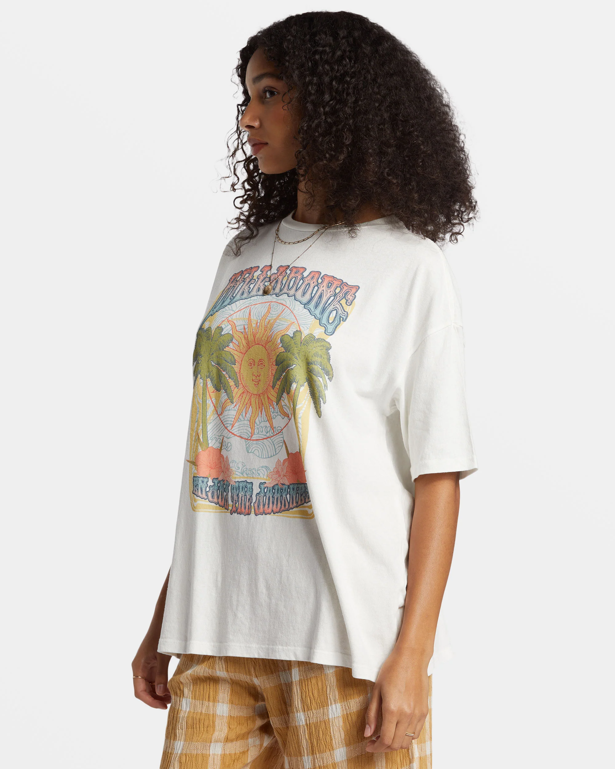 Billabong Enjoy The Journey T-Shirt - Salt Crystal -Biliabong Outlet