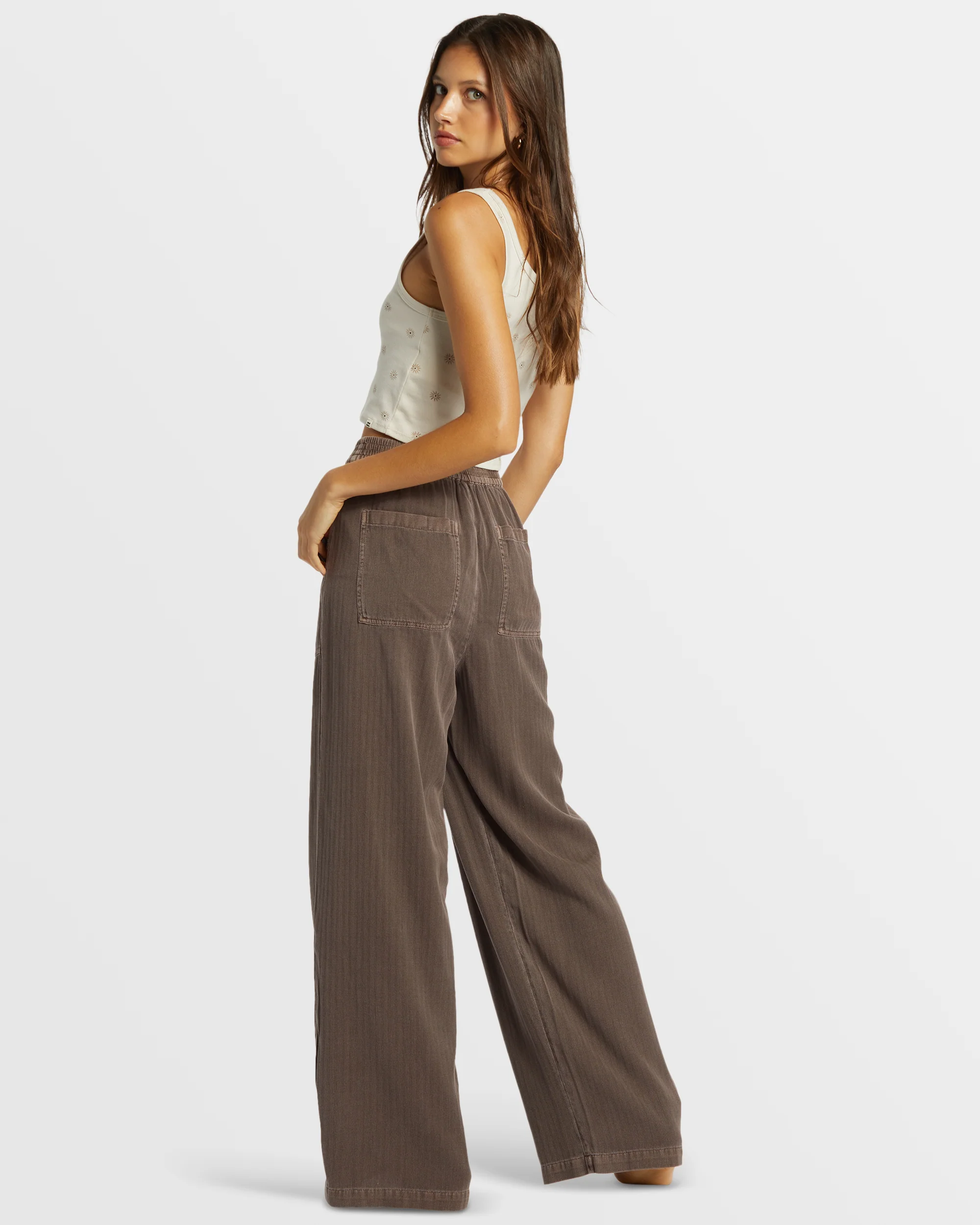 Billabong Free Time Relaxed Fit Pants - Kona -Biliabong Outlet