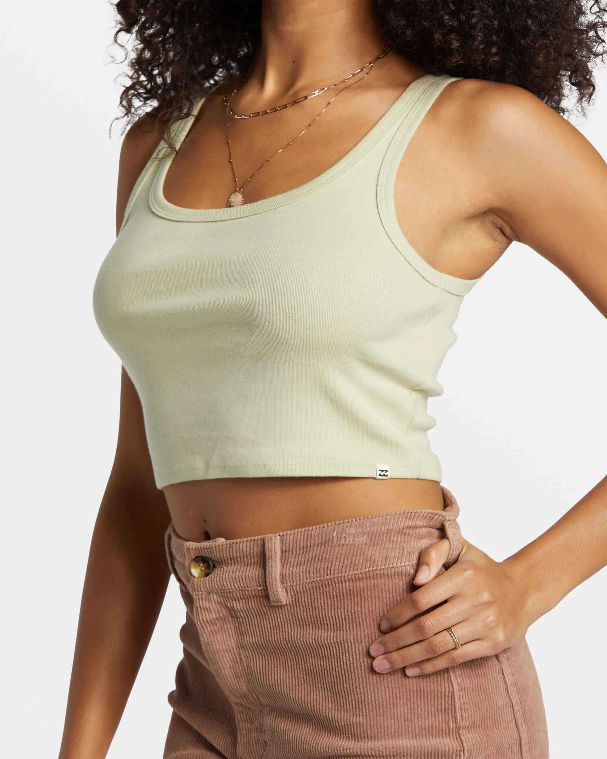 Billabong Sun Goddess Tank Knit - Light Avocado -Biliabong Outlet