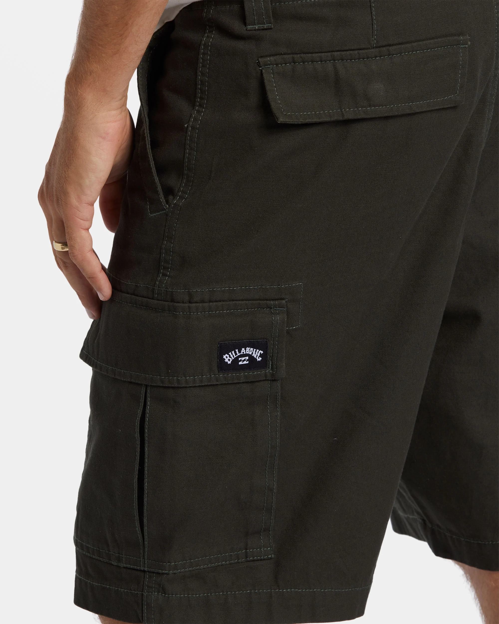 Billabong Combat Cargo Shorts - Dark Military -Biliabong Outlet