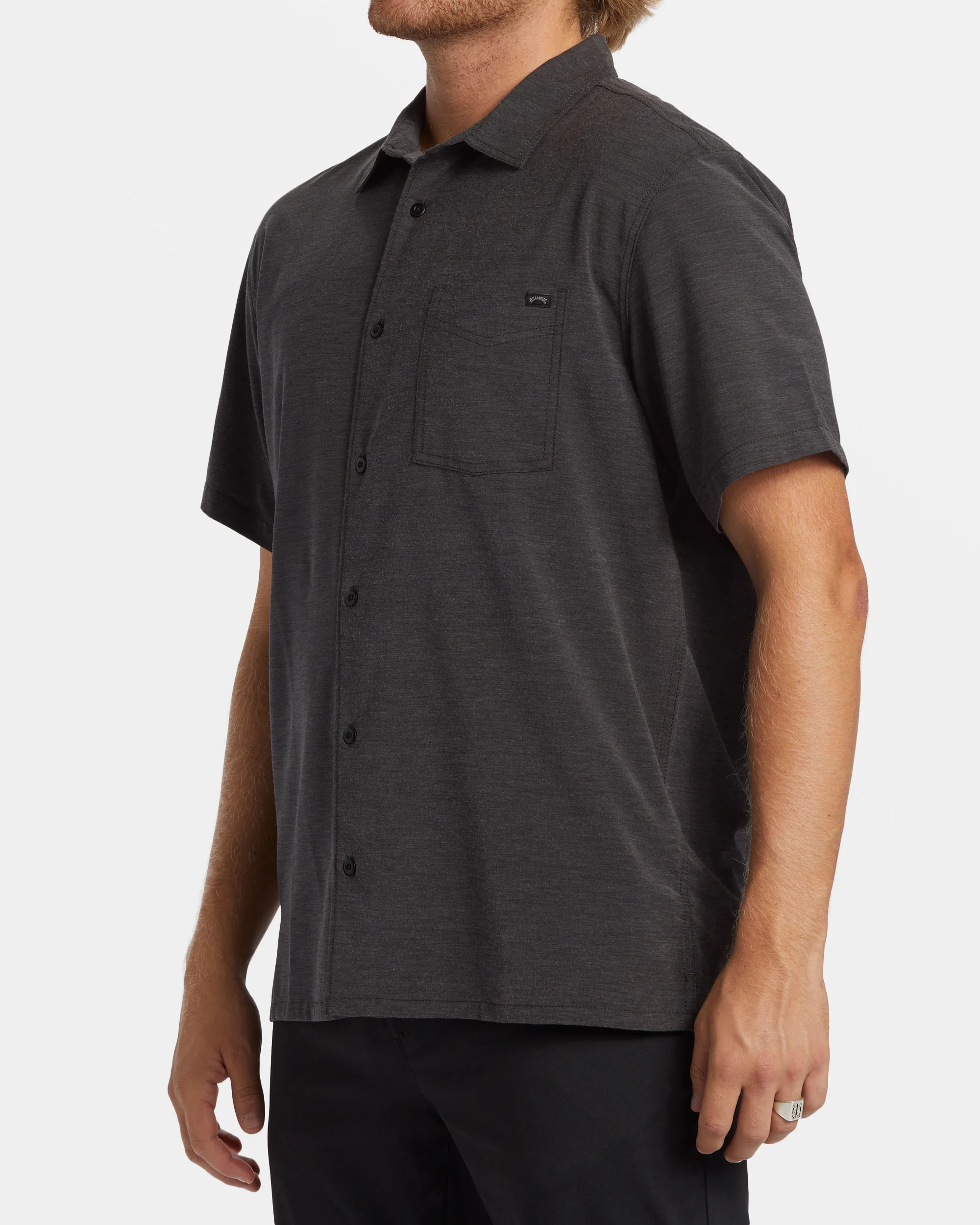 Billabong A/Div Surftrek Trail Short Sleeve Shirt - Black -Biliabong Outlet