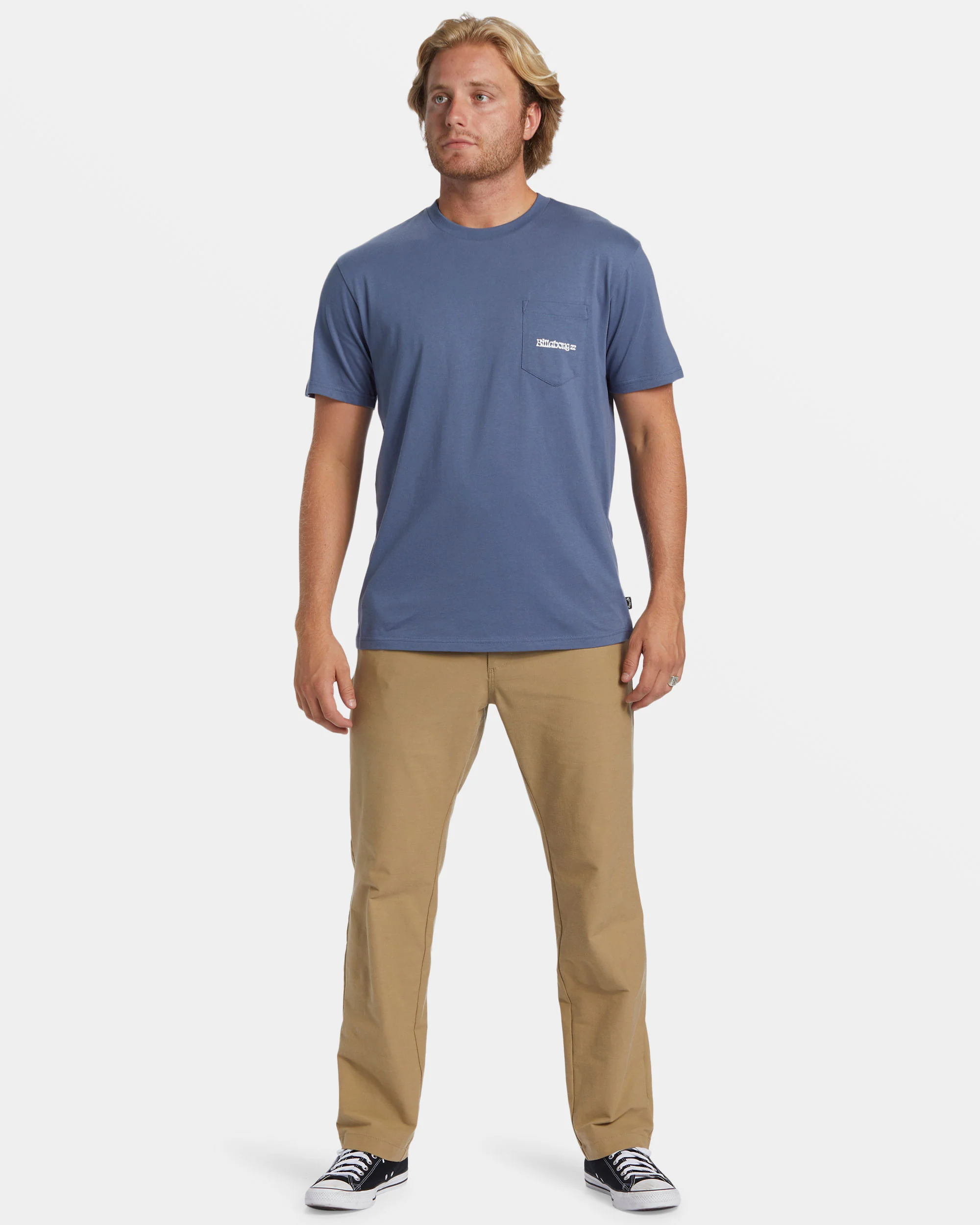 Billabong Funghi Pocket T-shirt - Slate Blue -Biliabong Outlet