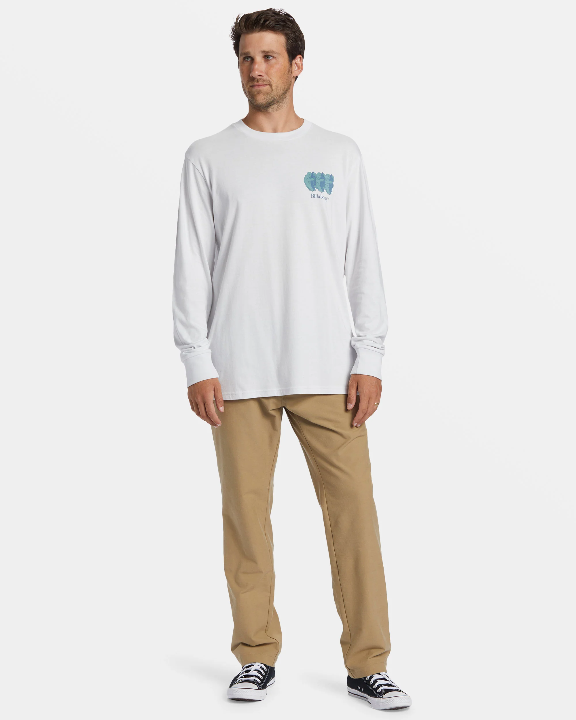 Billabong Spiritual Long Sleeve T-shirt - Fog -Biliabong Outlet