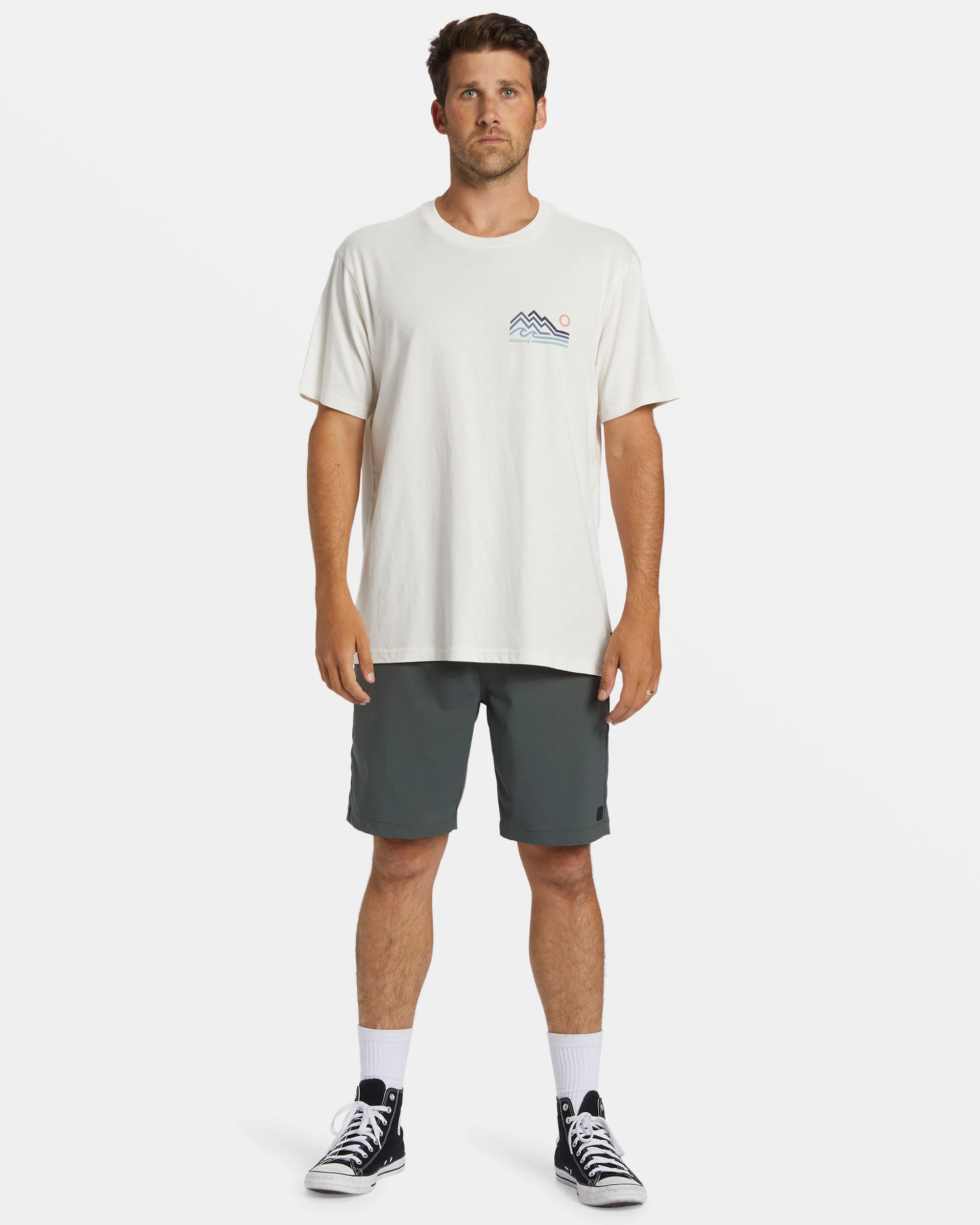 Billabong Range T-Shirt - Off White -Biliabong Outlet