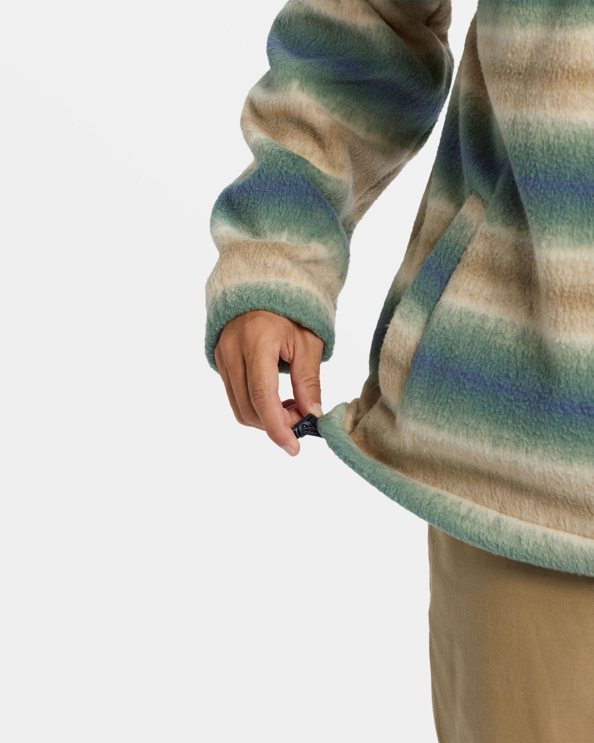 Billabong Boundary Polar Fleece Half Zip Pullover - Dune -Biliabong Outlet