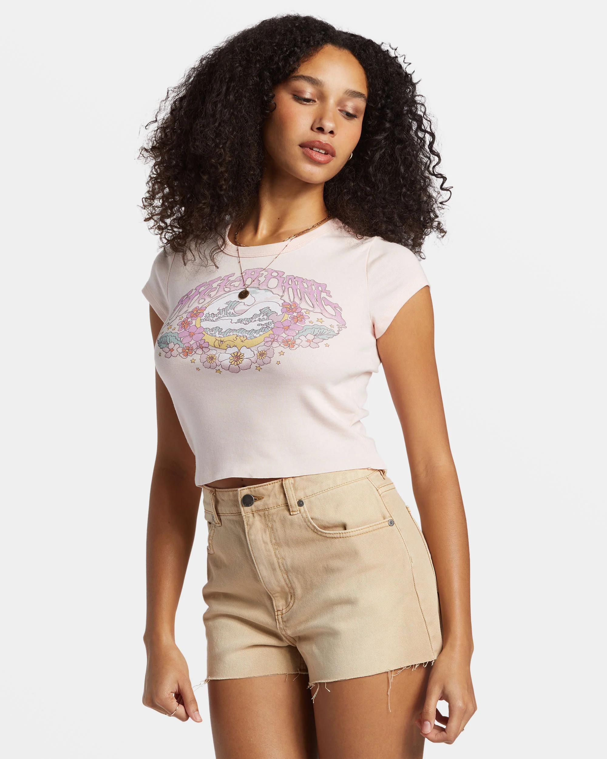 Billabong Brighter Days Ahead T-Shirt - Feelin Peachy -Biliabong Outlet
