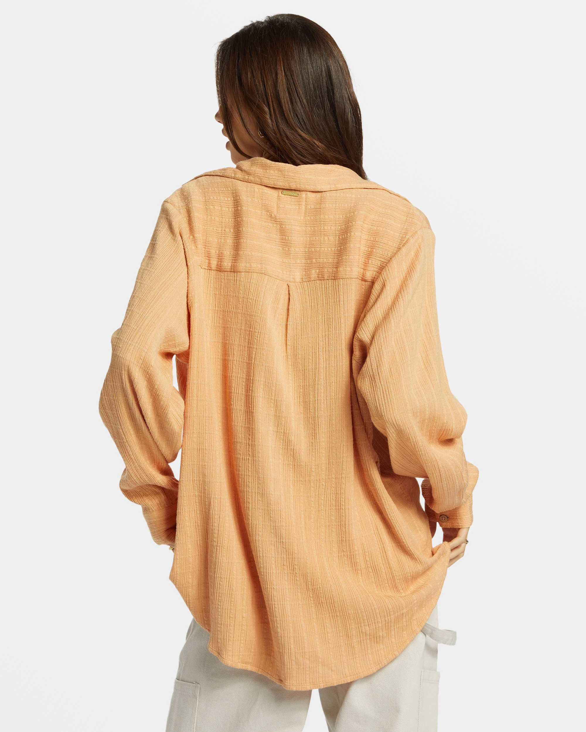 Billabong Swell Long Sleeve Shirt - Baked Clay -Biliabong Outlet