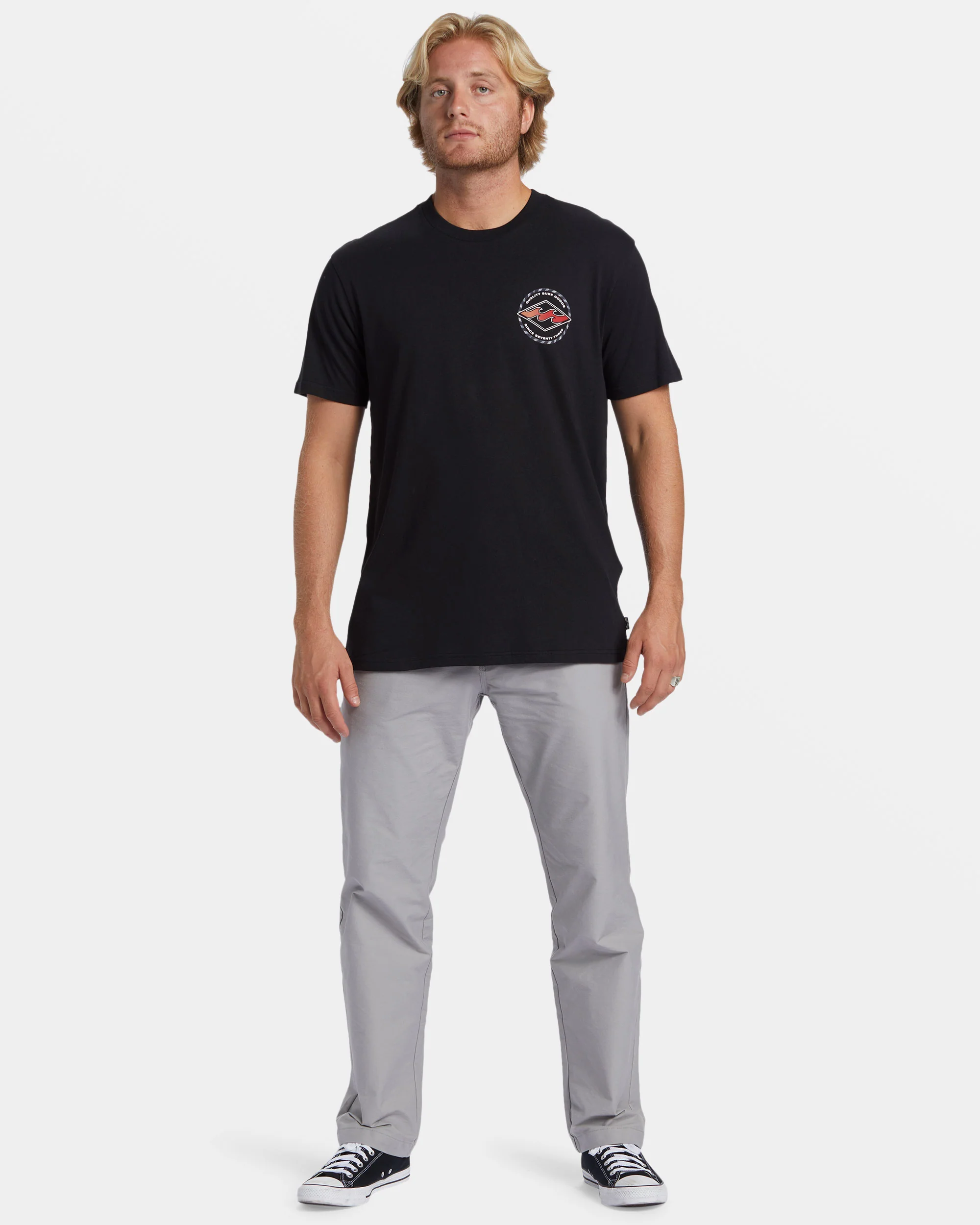 Billabong Rotor Diamond T-Shirt - Black -Biliabong Outlet