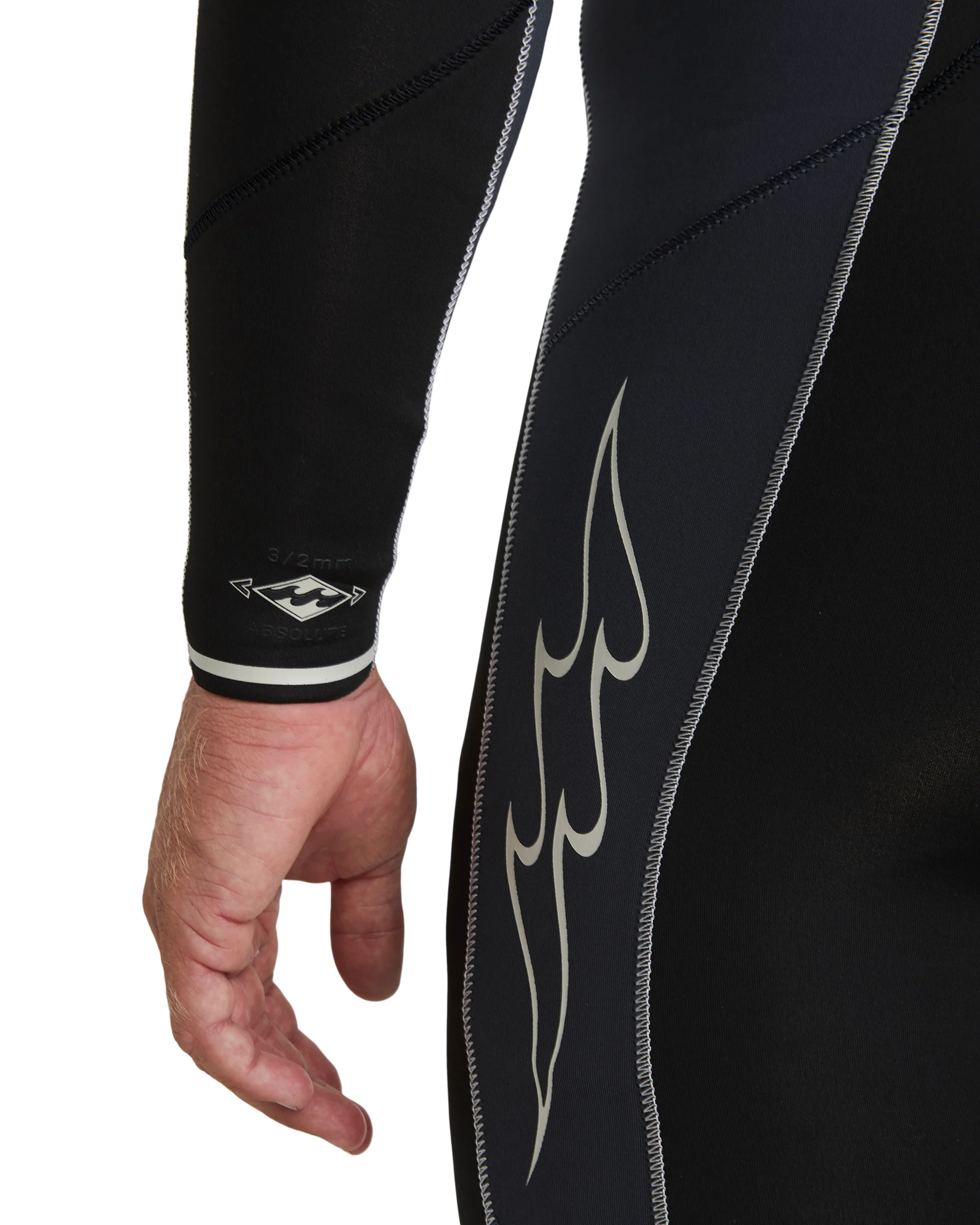 Billabong 4/3 Absolute Chest Zip Full Wetsuit - Dark Grey -Biliabong Outlet