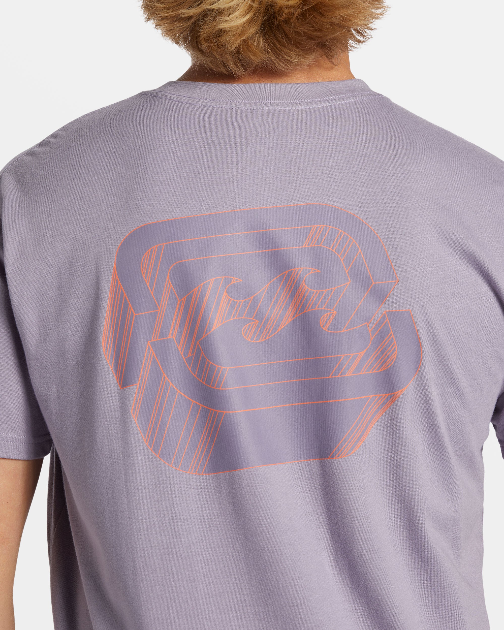 Billabong Crayon Wave T-Shirt - Purple Ash -Biliabong Outlet