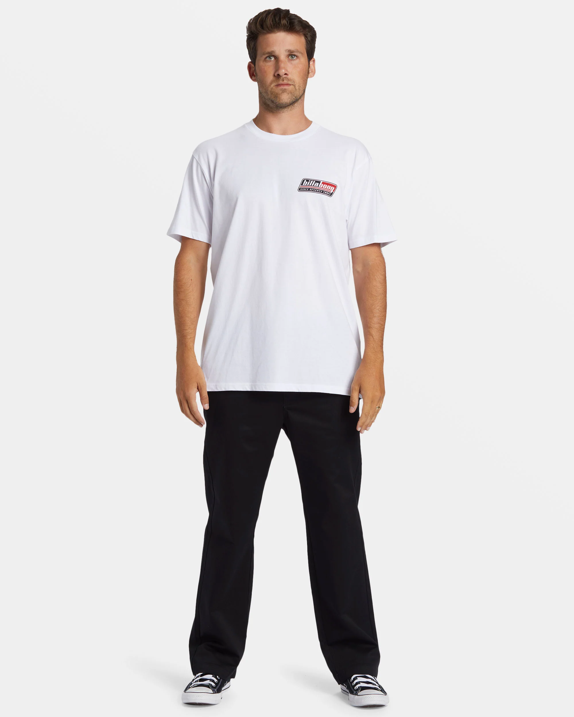 Billabong Walled T-Shirt - White -Biliabong Outlet