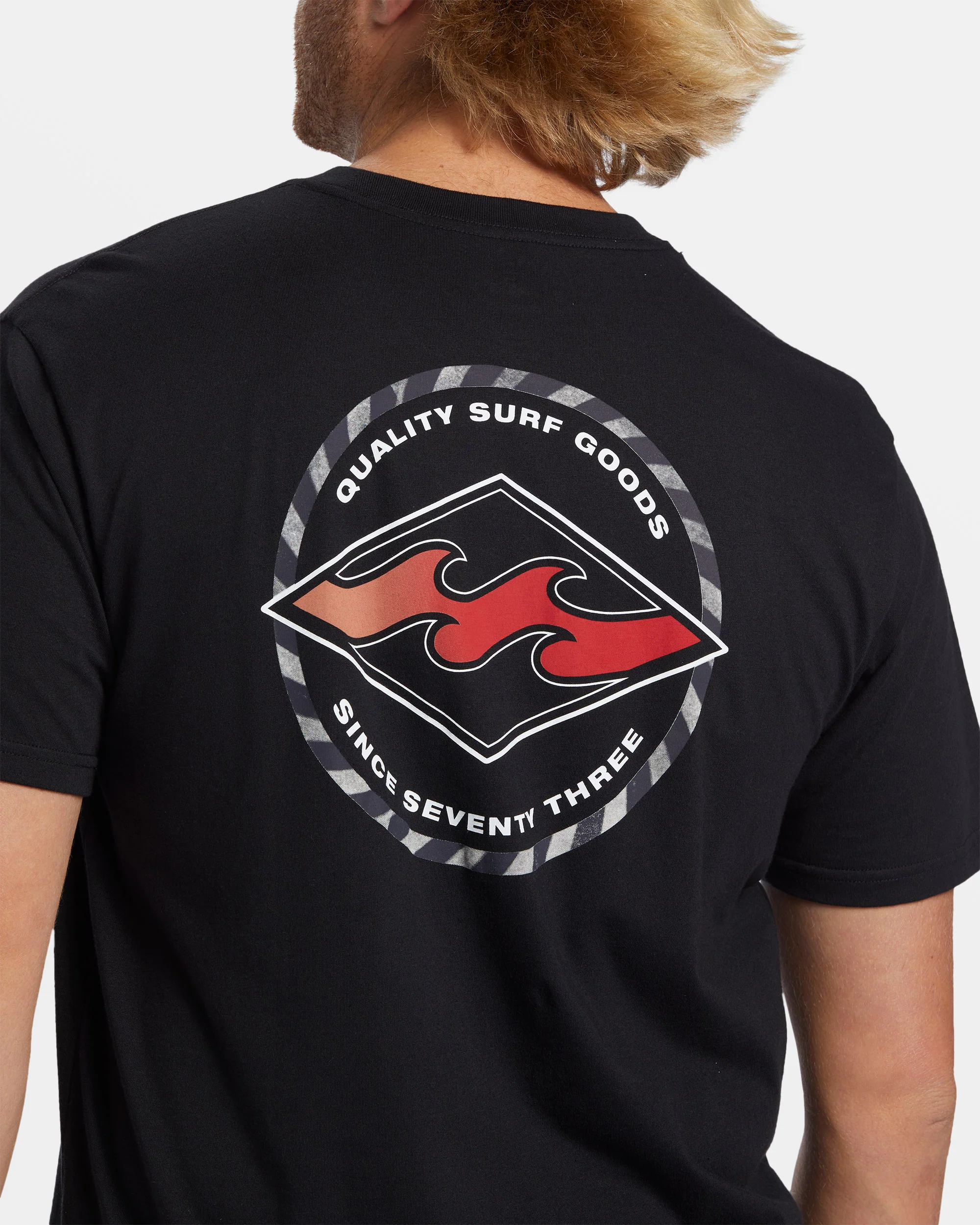 Billabong Rotor Diamond T-Shirt - Black -Biliabong Outlet