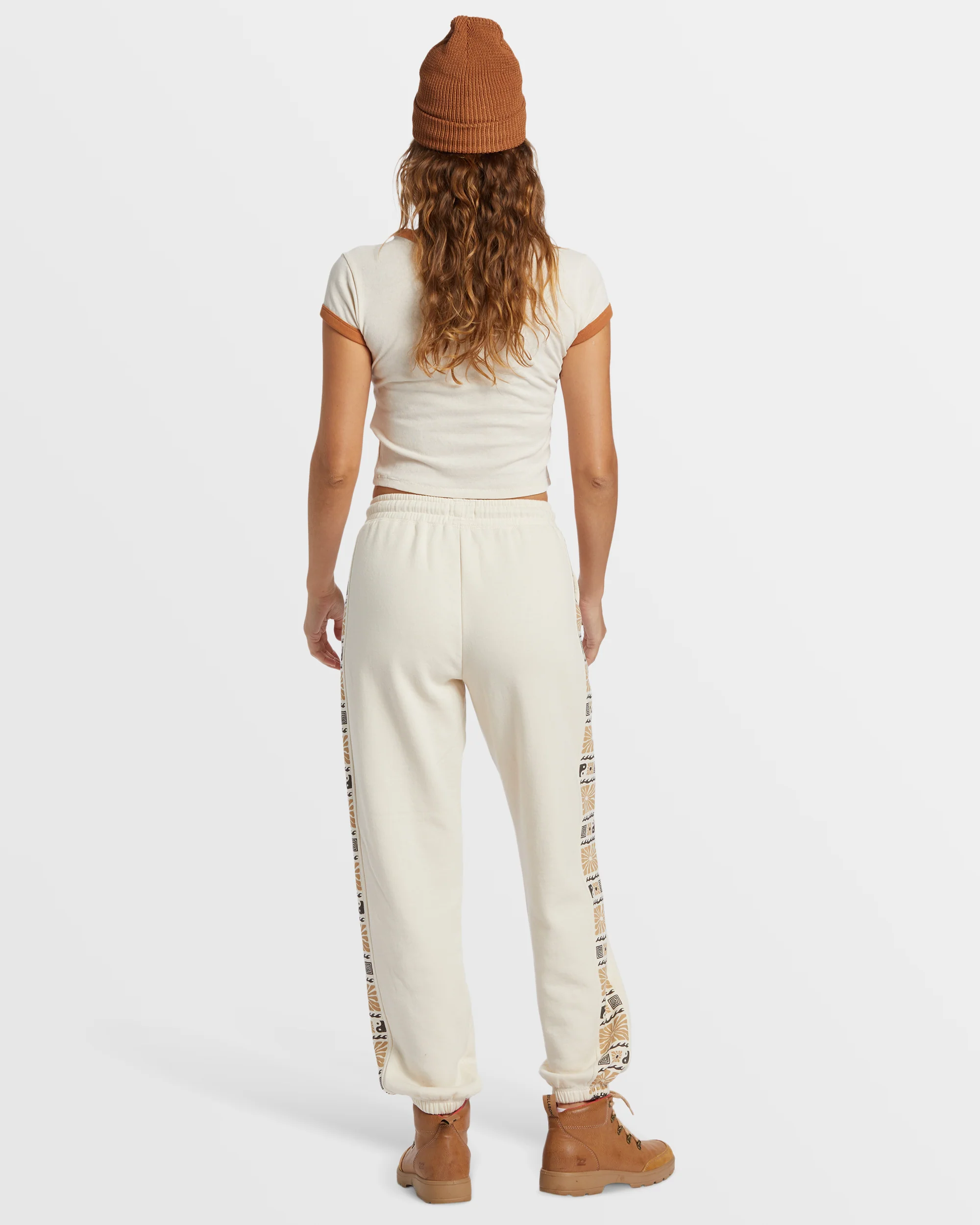 Billabong Surf Adventure Elastic Waist Sweatpants - White Cap -Biliabong Outlet